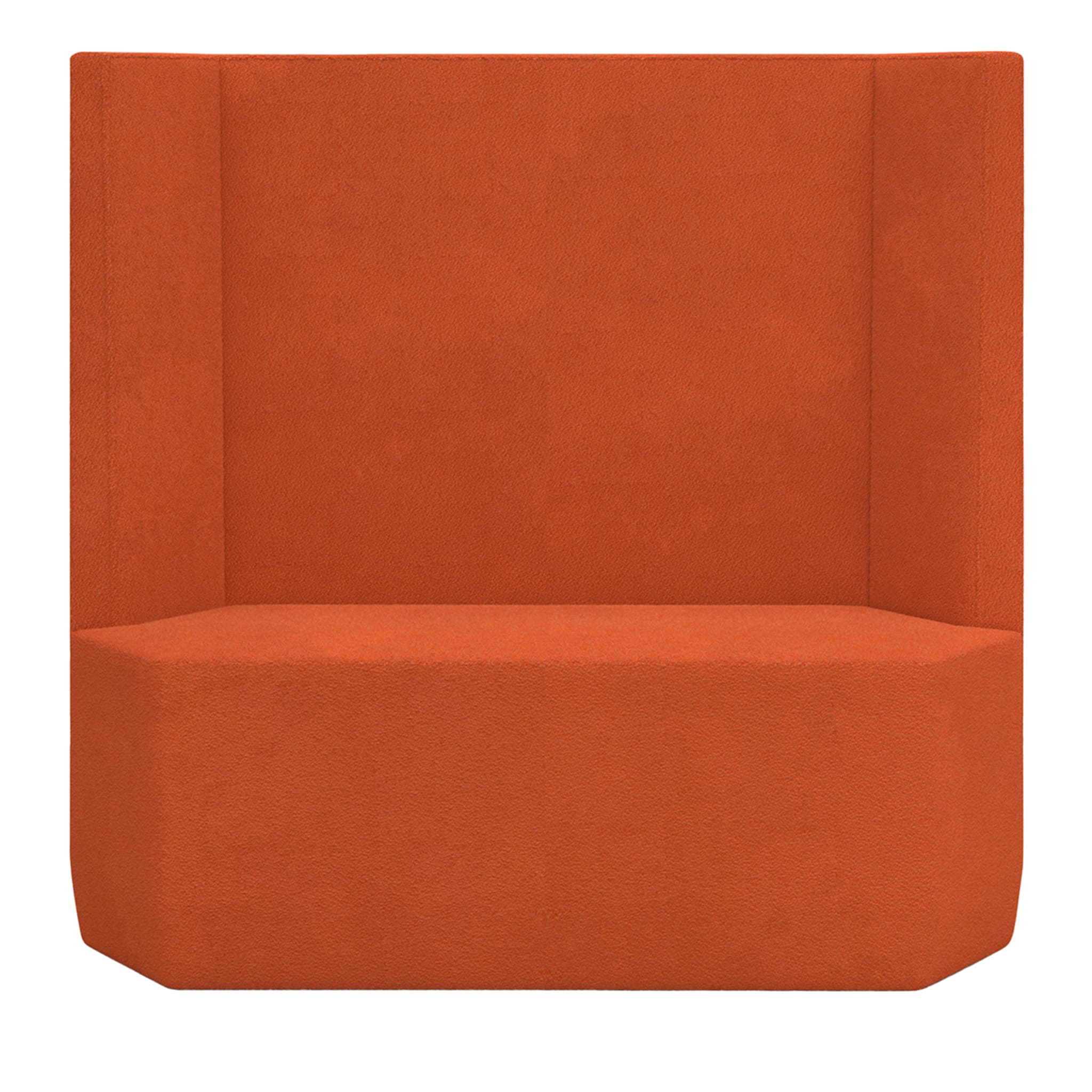 Tigram Großes orangefarbenes sofa von Italo Pertichini - Hauptansicht