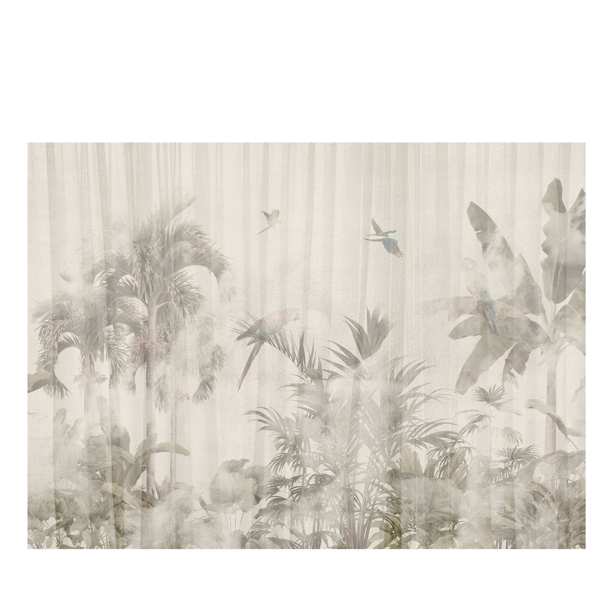 Flying parrots beige textured wallpaper - Main view