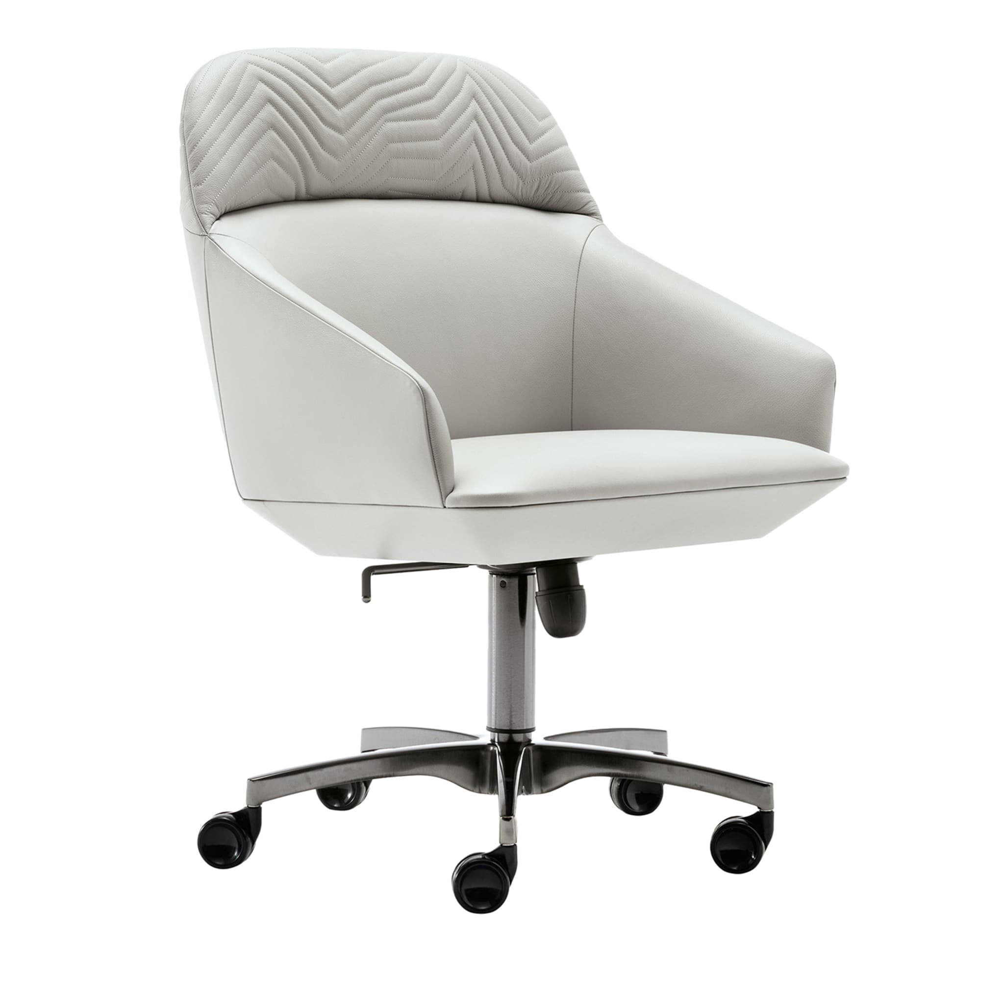 Guest Office Chair In Nubuck Leather - Main view