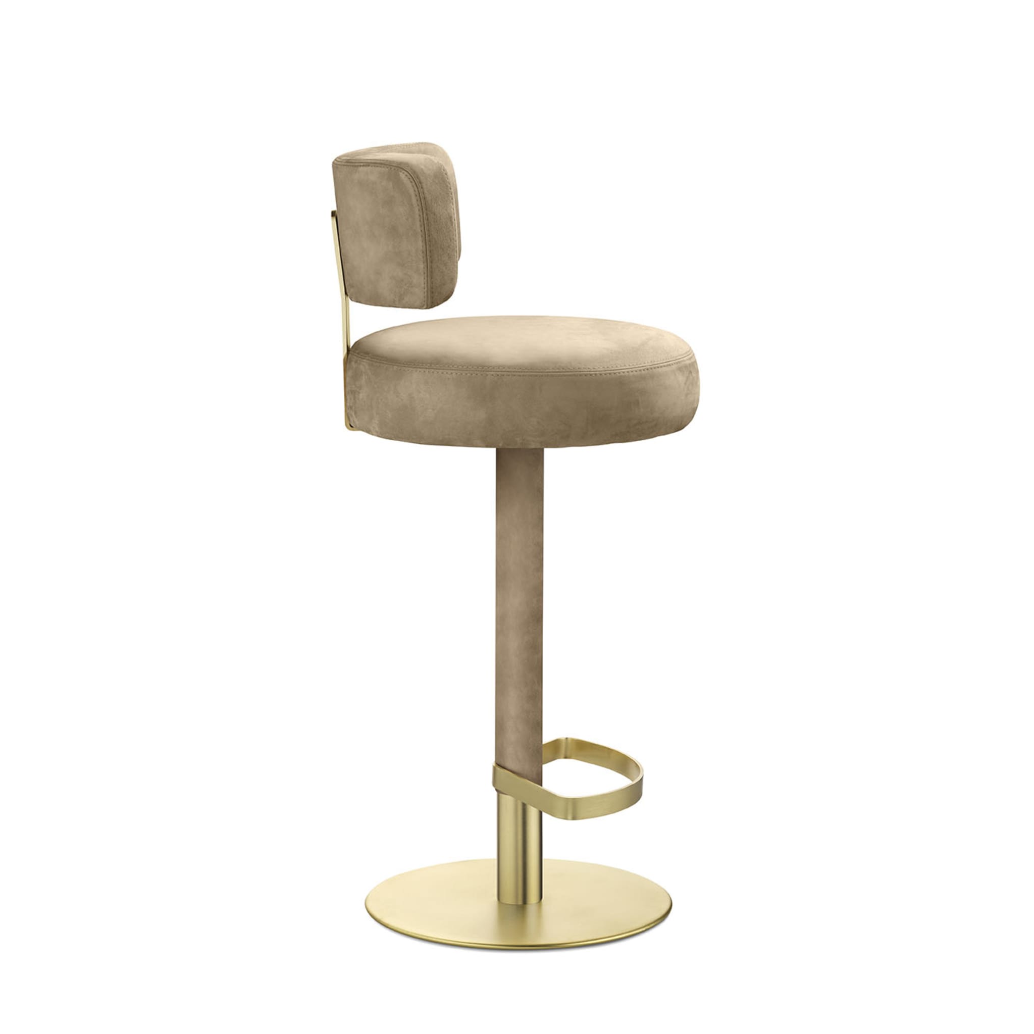 Alfred fixed Gold Bar Stool - Alternative view 4