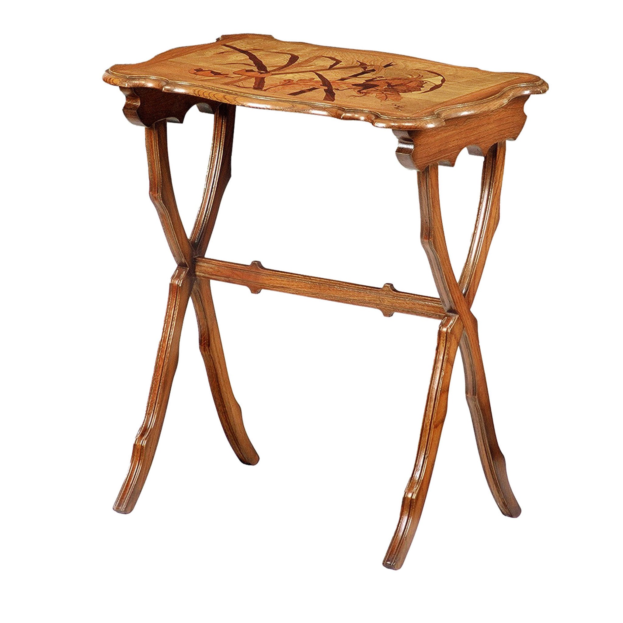 Tavolino in legno esotico Liberty francese di Emile Gallè - Vista principale