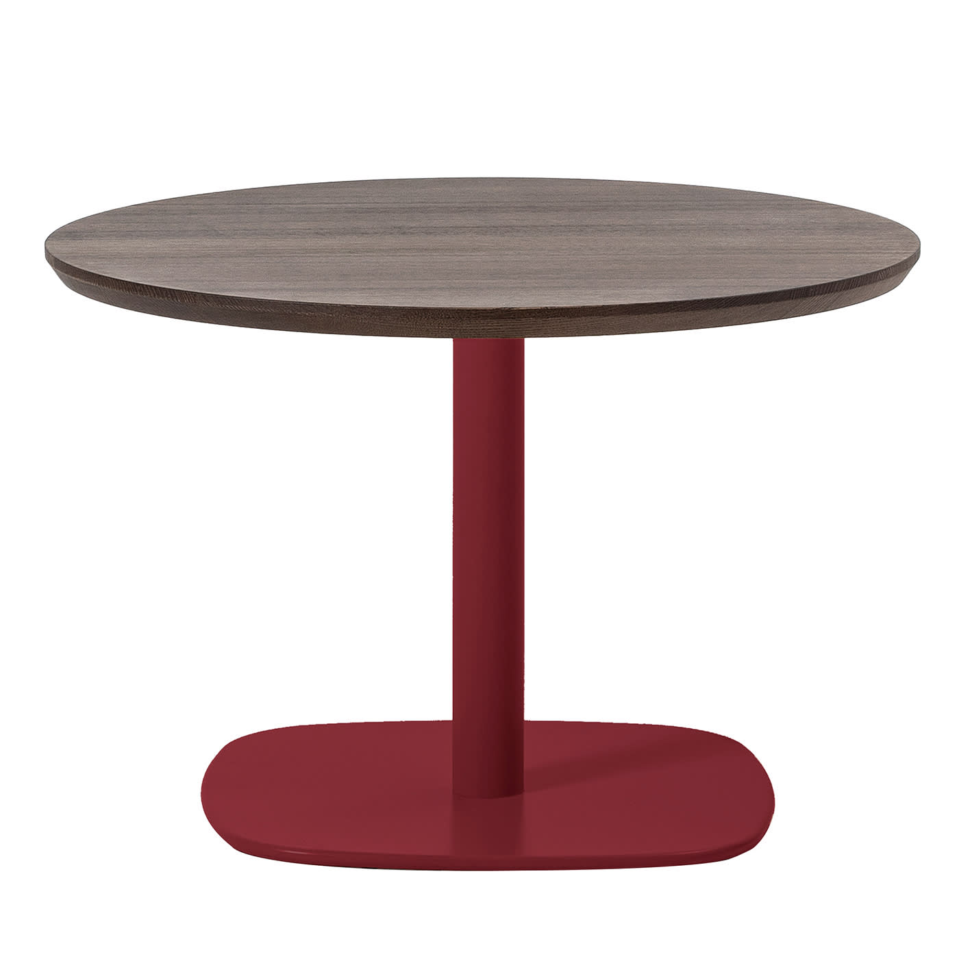 0533-3 Red Round Coffee Table - TrabA'