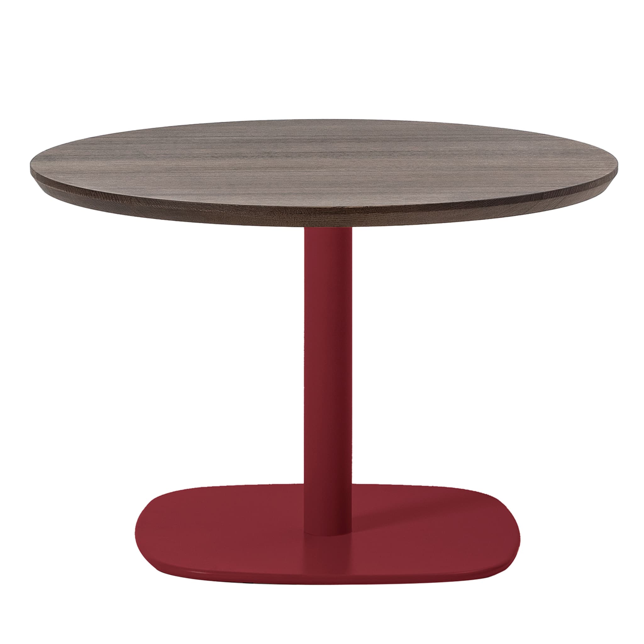 0533-3 Table basse ronde rouge - Vue principale