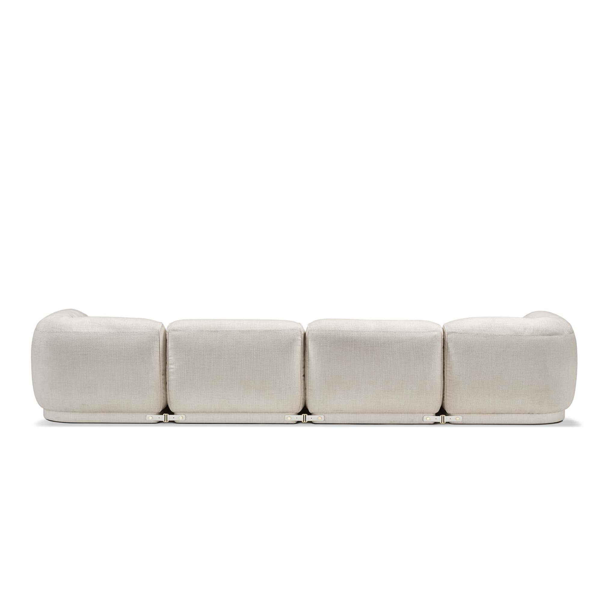 Leisure 4-Seater White Sofa by Lorenza Bozzoli - Alternative view 2