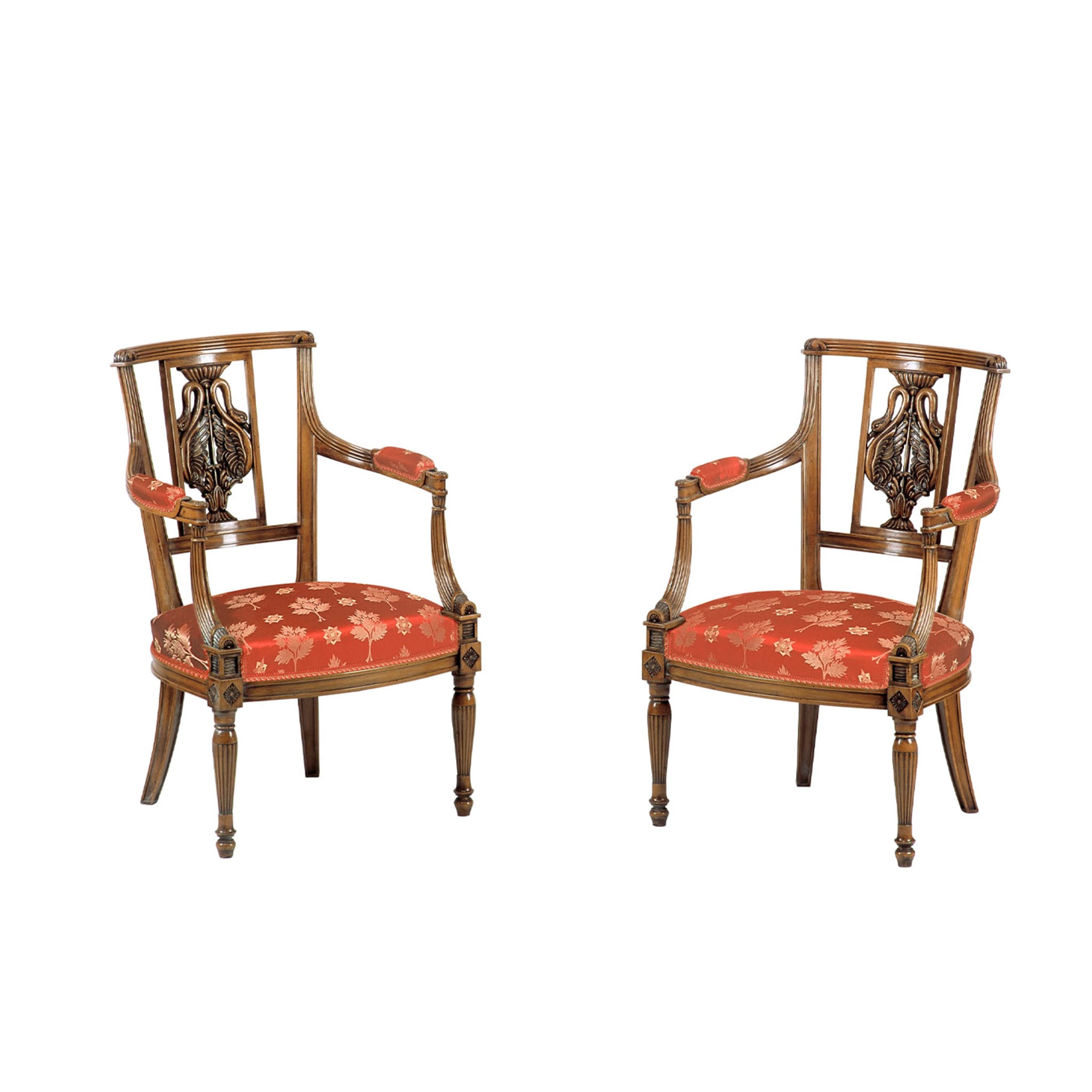 French Empire-Style Zoomorphic-Back Chair With Arms - Alternative view 1