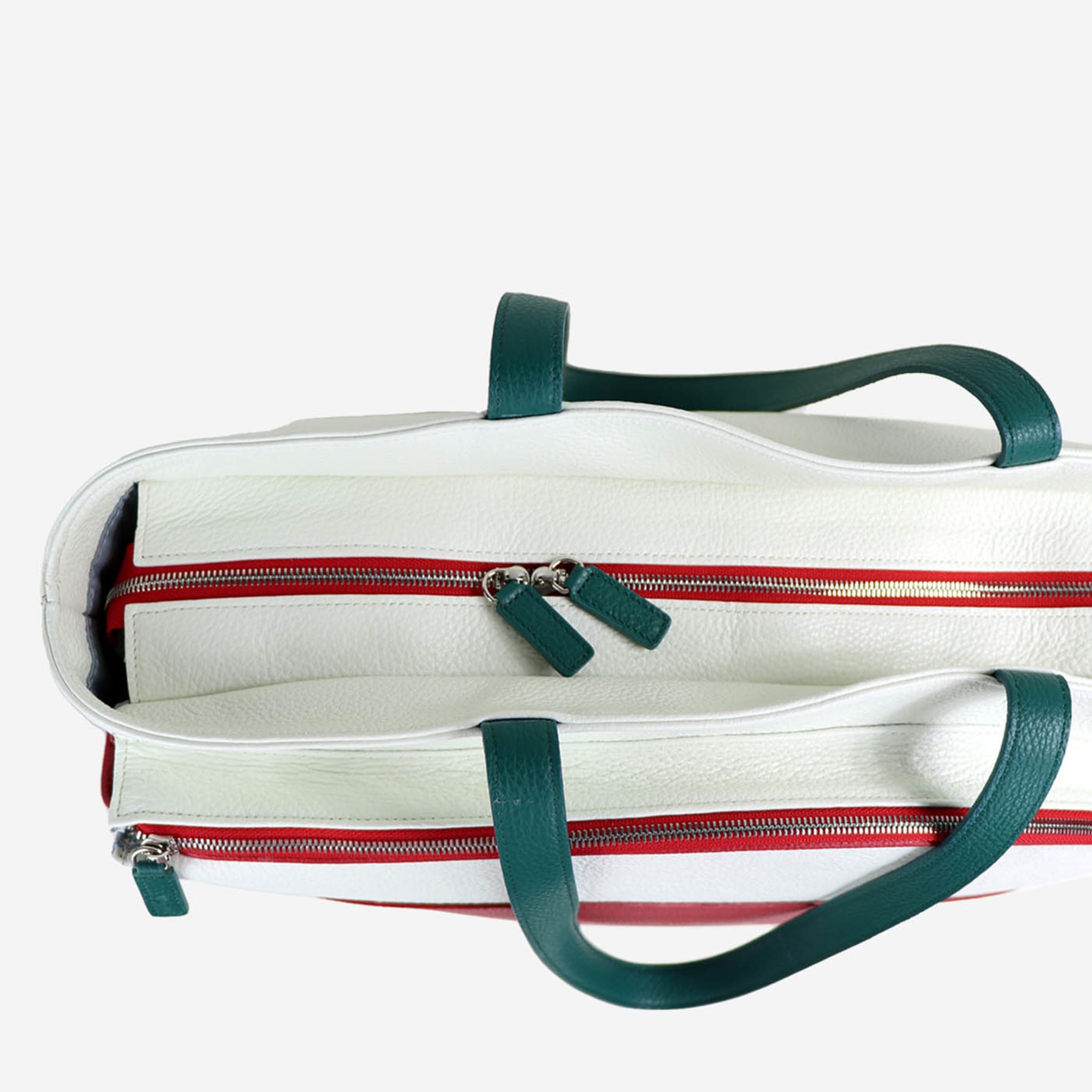 Sport White & Red Bag with Tennis-Racket-Shaped Pocket - Alternative view 1