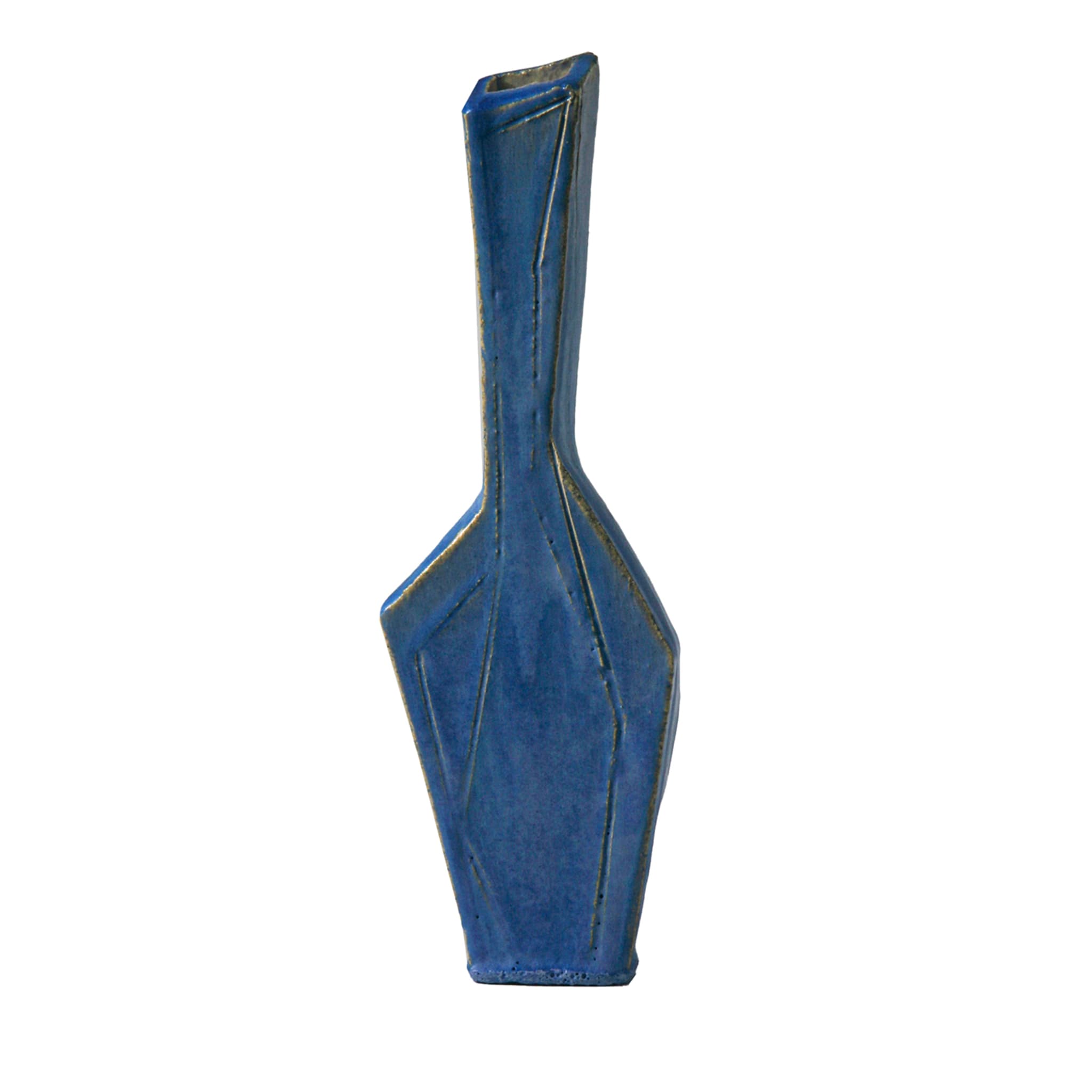 Small Cubist Blue Vase N.2 - Main view