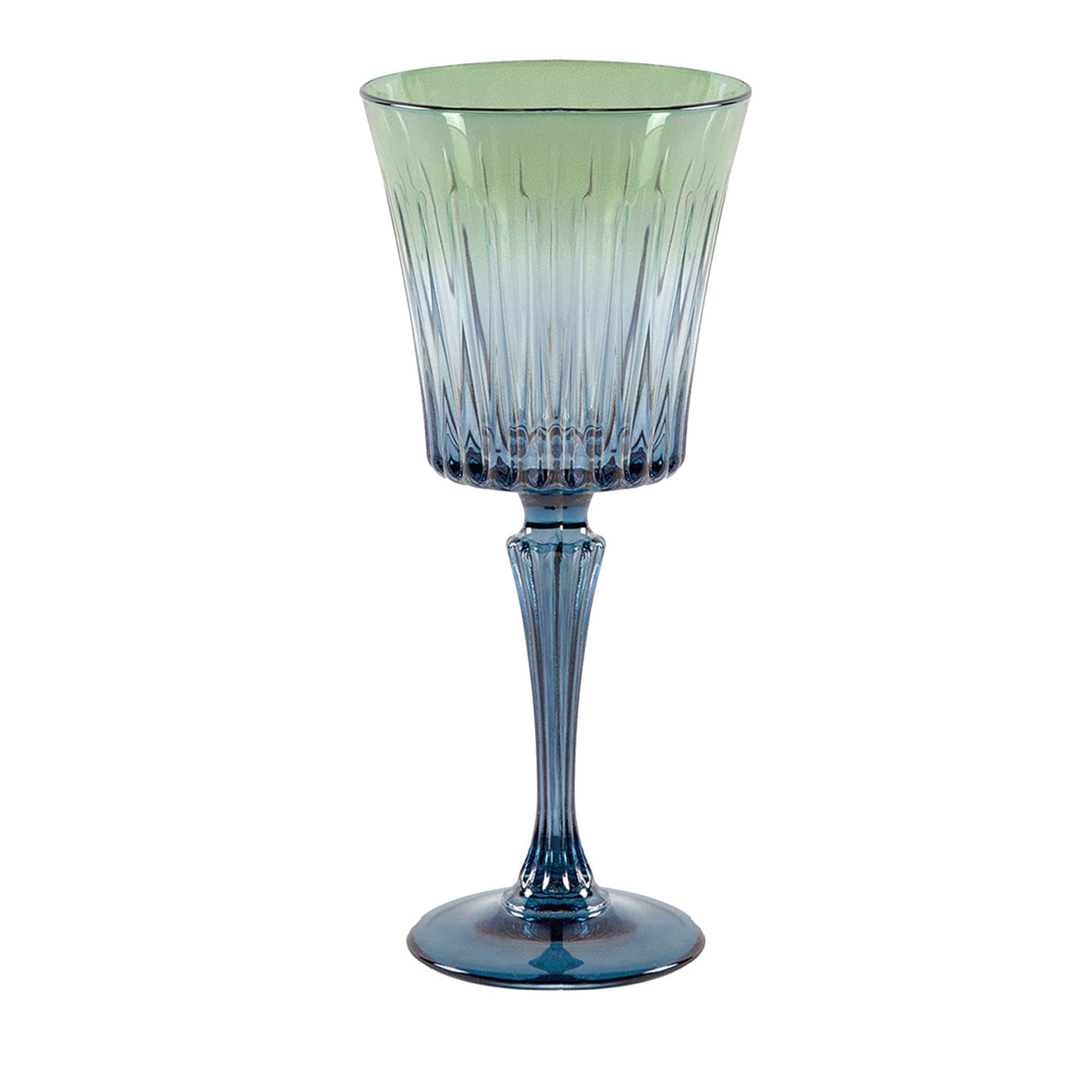 Domina Set of 2 Blue-To-Green Water Glasses - Main view
