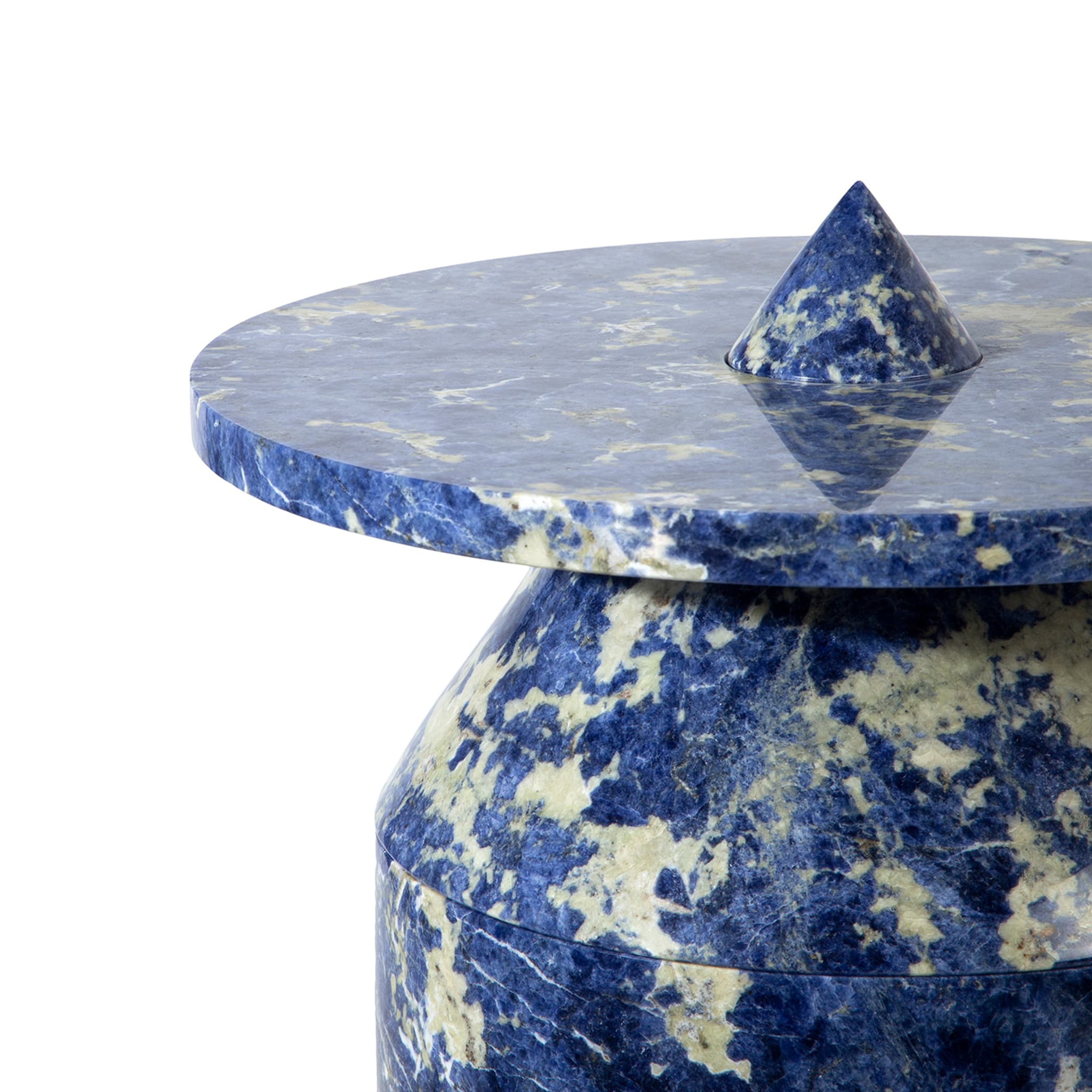 Blue Sodalite marble Totem by Karen Chekerdjian - Alternative view 1