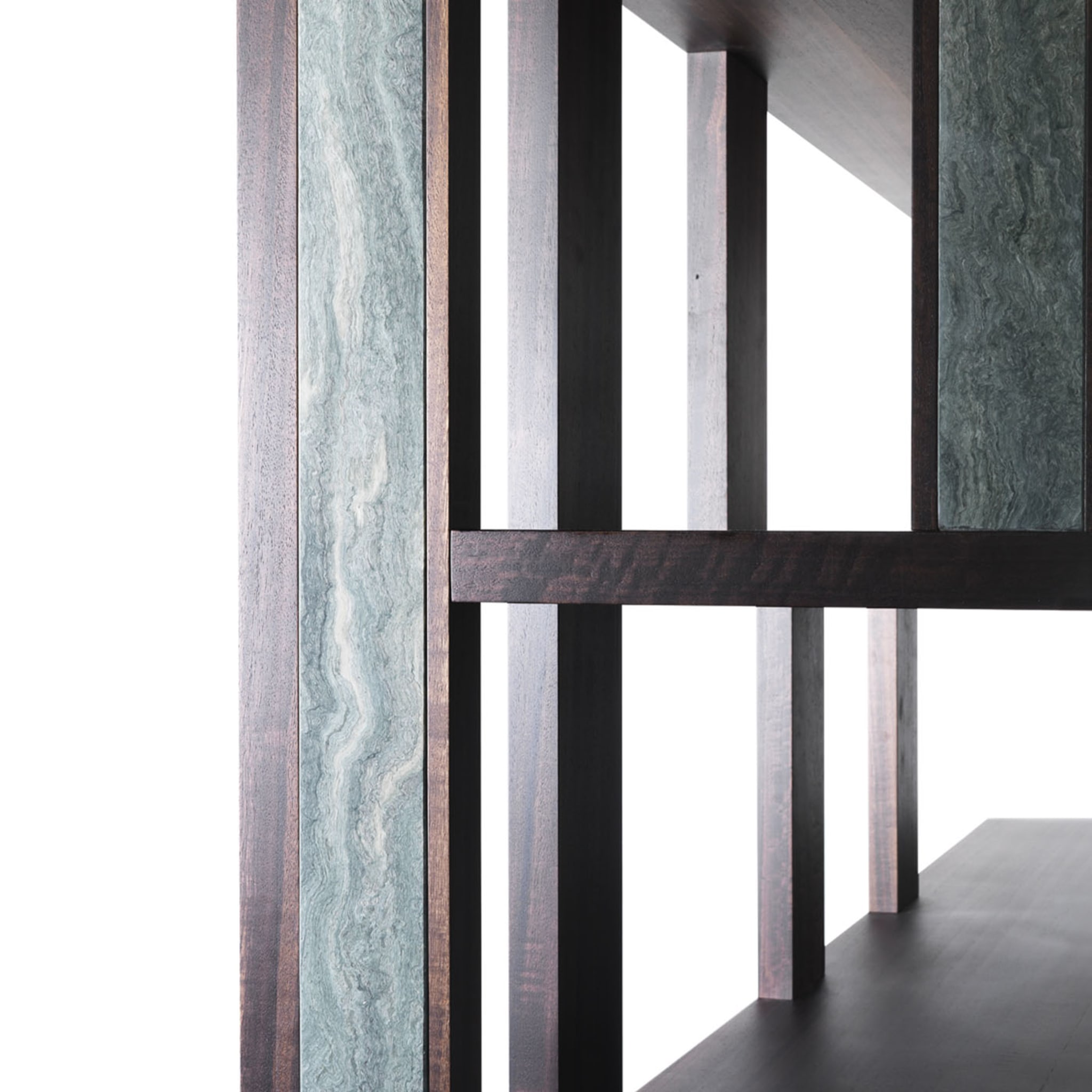 Tetris Wood and Marble Bookcase by Matteo Nunziati - Alternative view 1