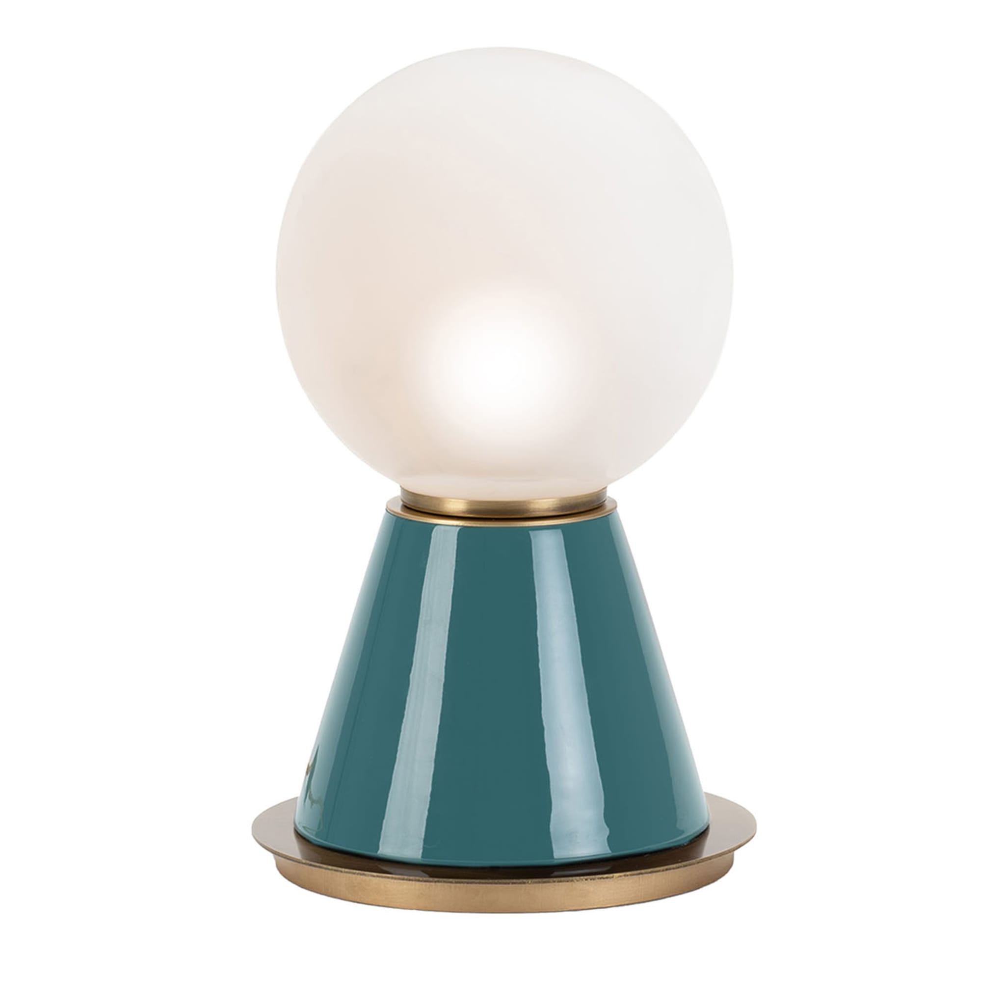 Palm Small Turquoise Table Lamp - Main view