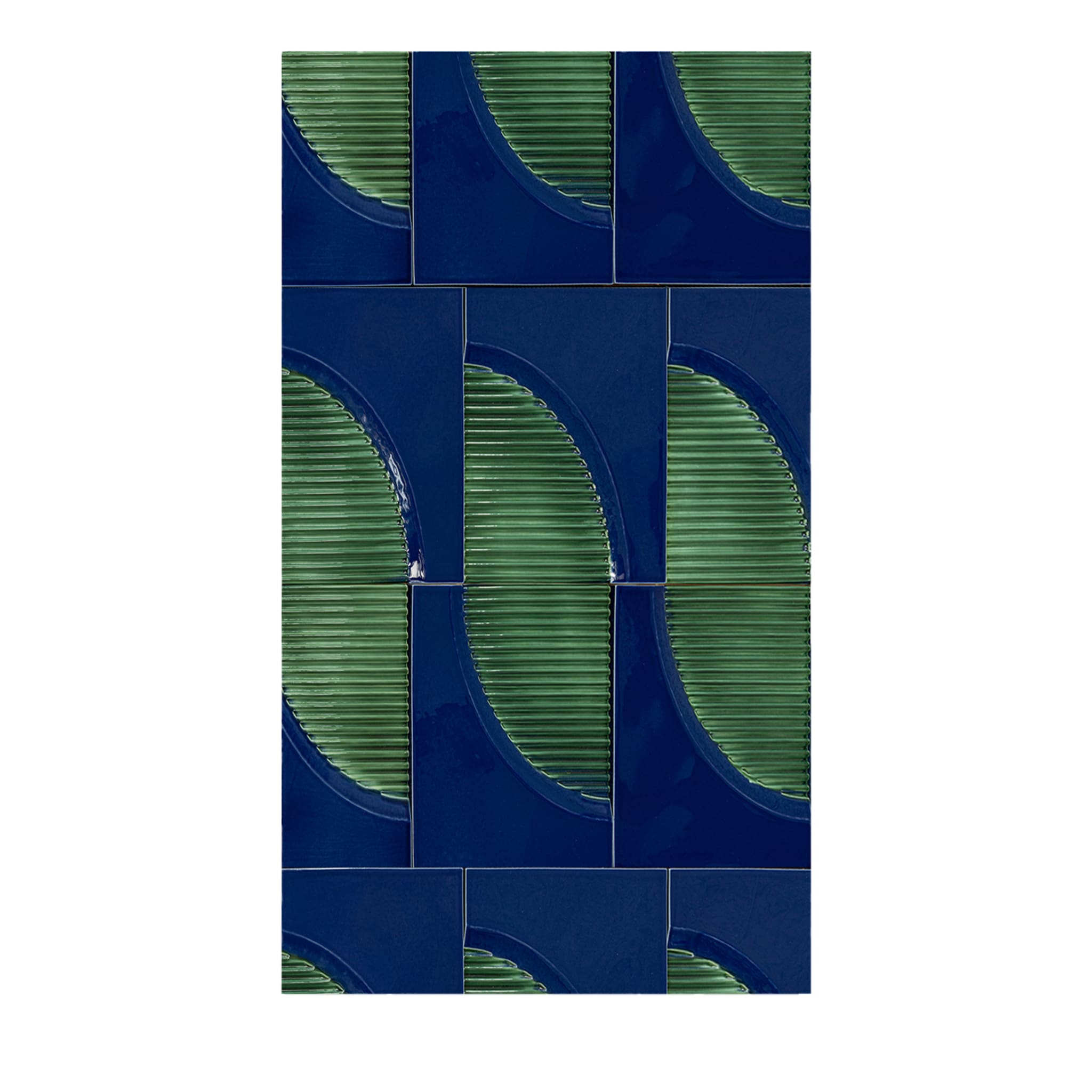 Revestimiento mural azul y verde Arena de Giacomo Totti - Vista principal