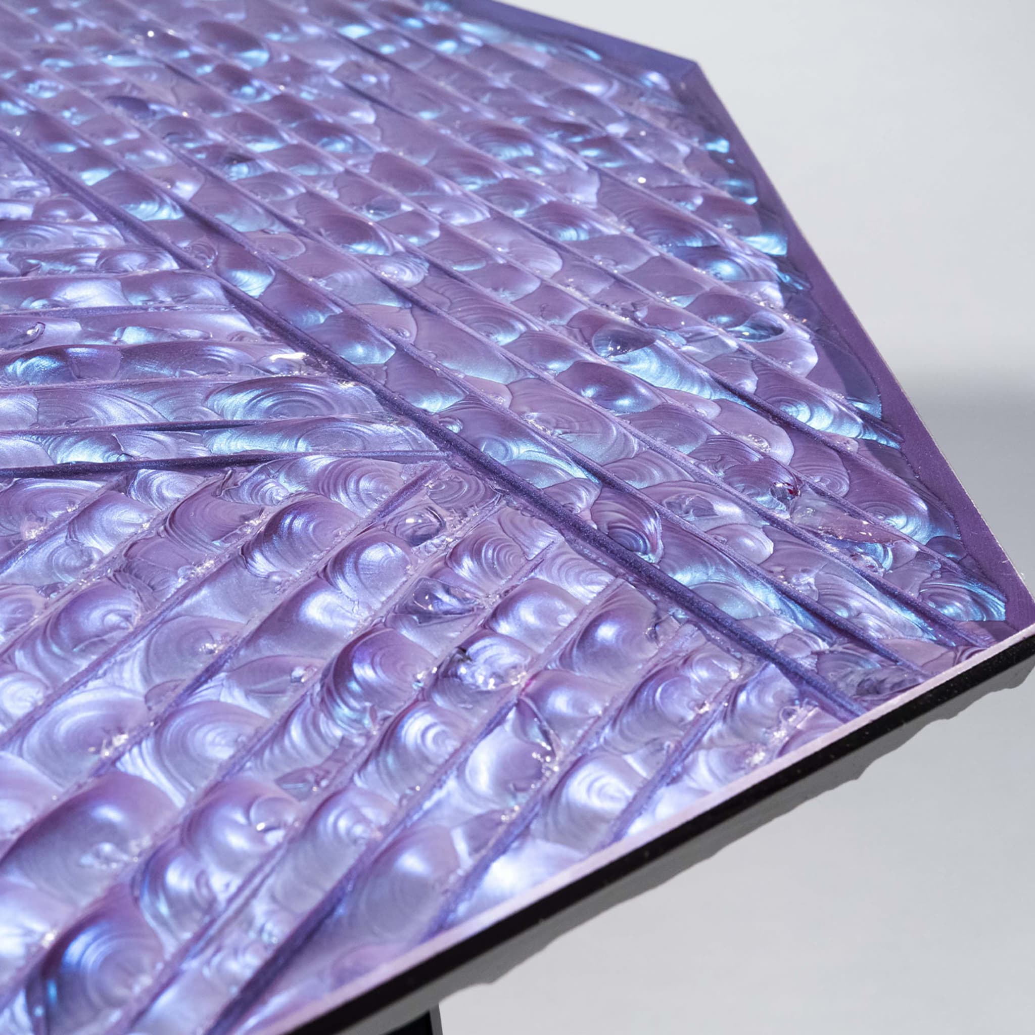 Tavolino in cristallo iridescente Velluto - Vista alternativa 3