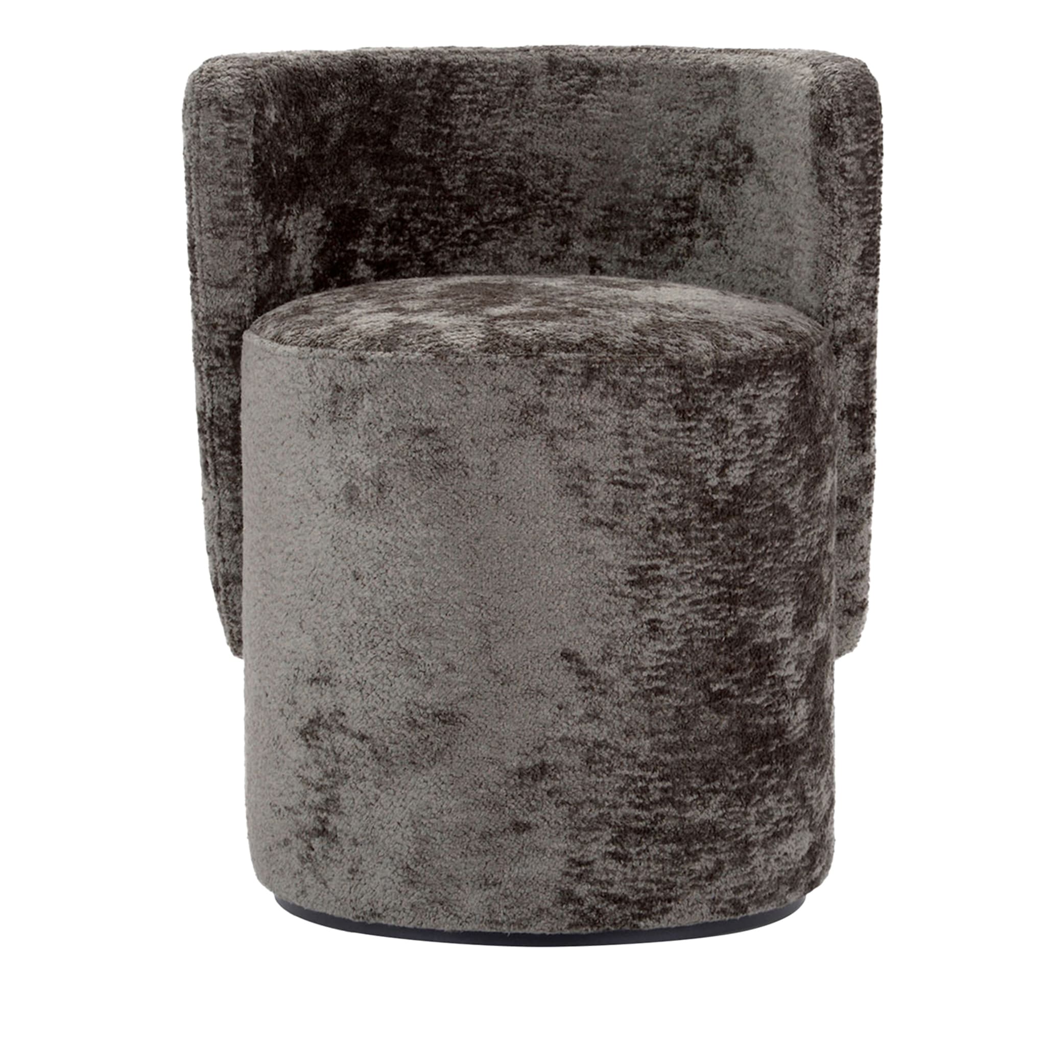 Boll Cylindrical Dark-Gray Armchair by Simone Micheli - Main view