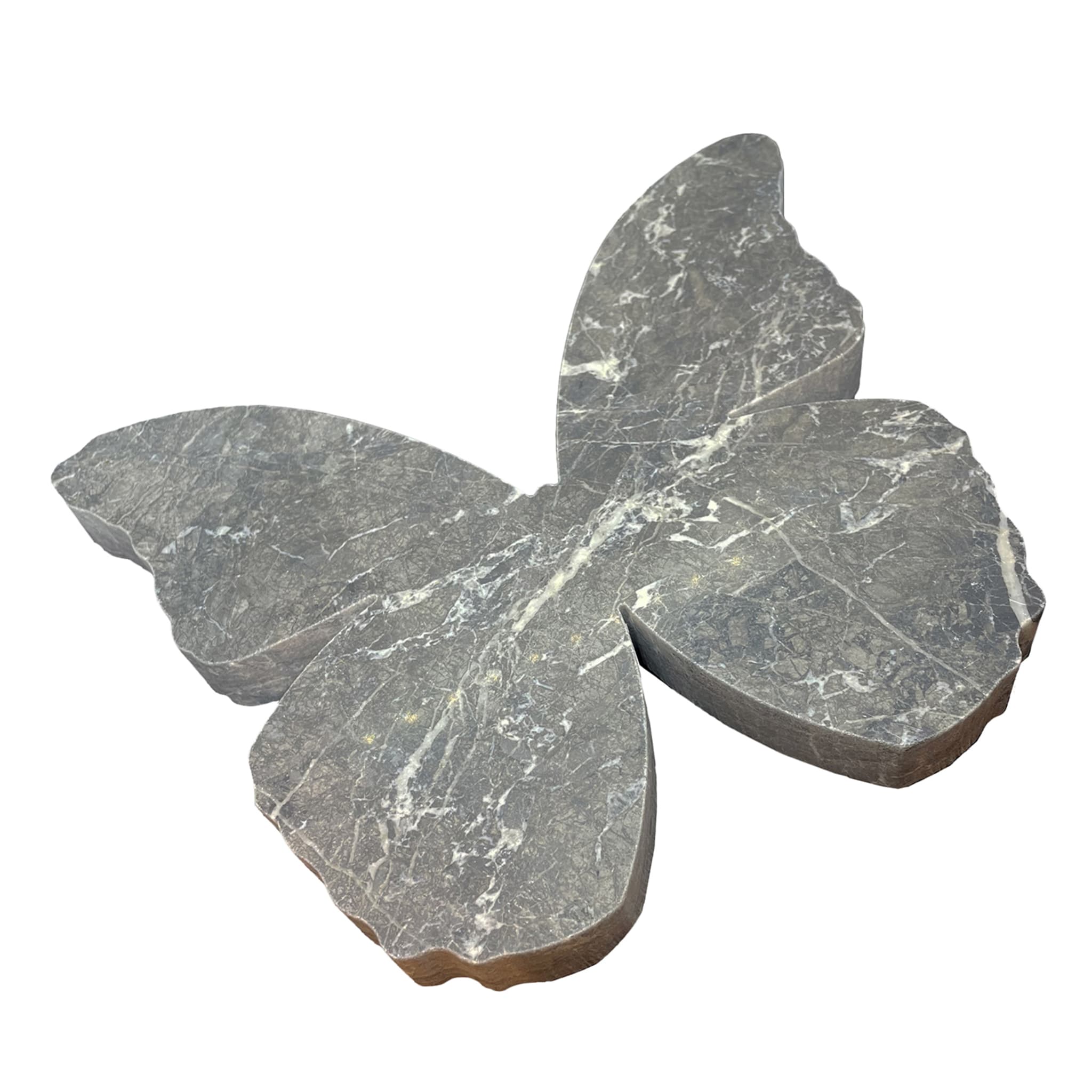 Escultura de plata en forma de mariposa de Ilvy - Vista principal