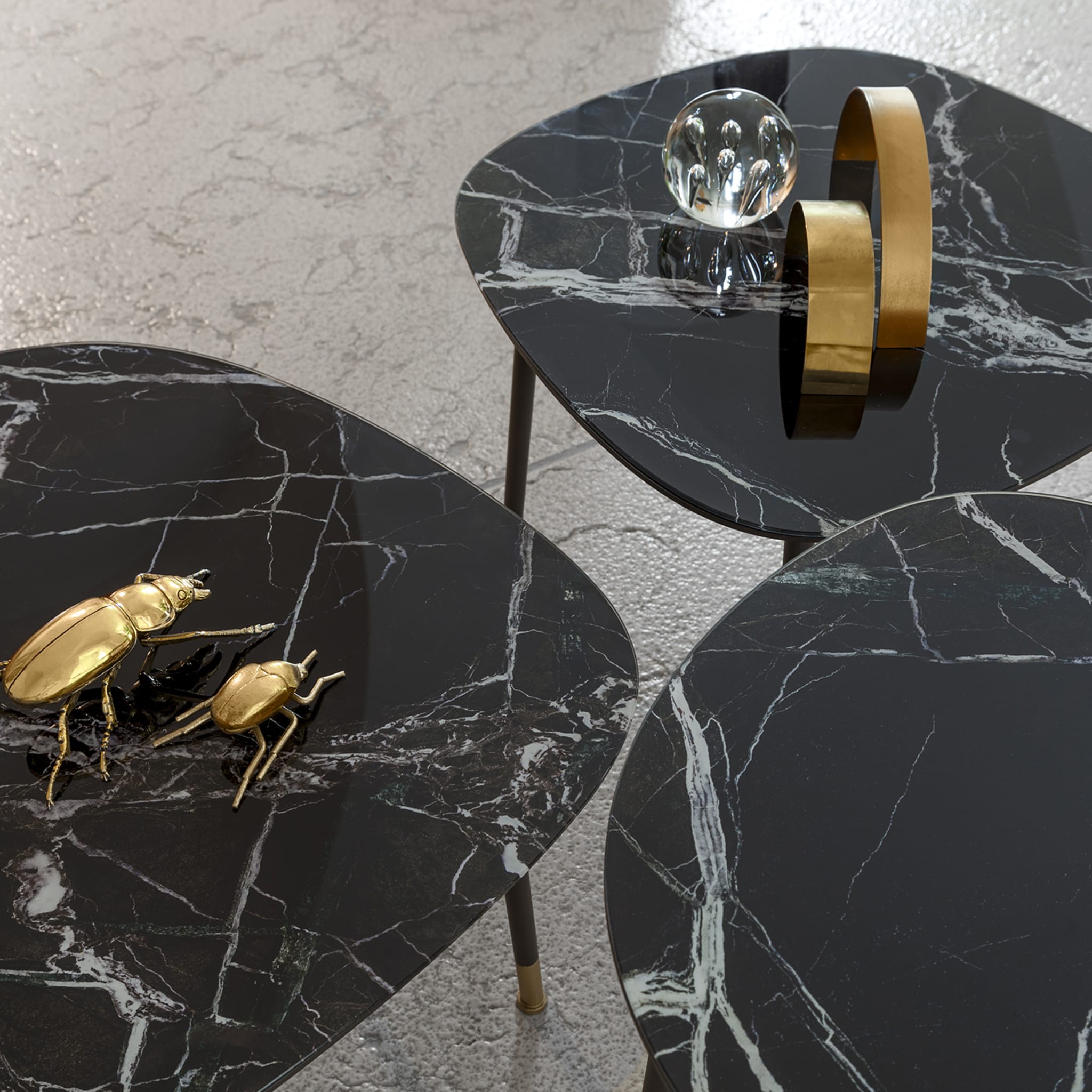 Pebble Large Breccia Imperiale Marble-Effect Coffee Table - Alternative view 3