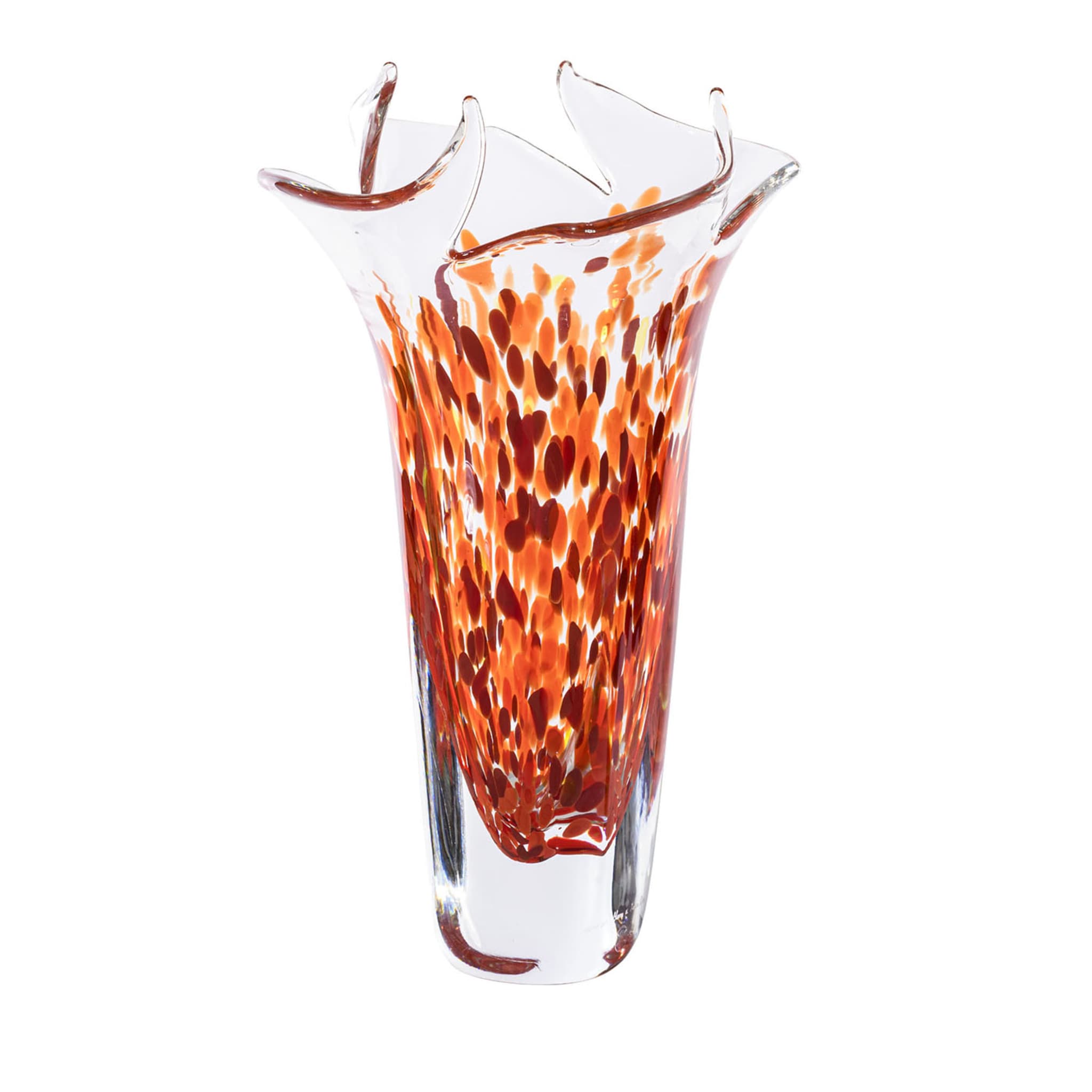 Grand vase en verre orange Bloom - Vue principale