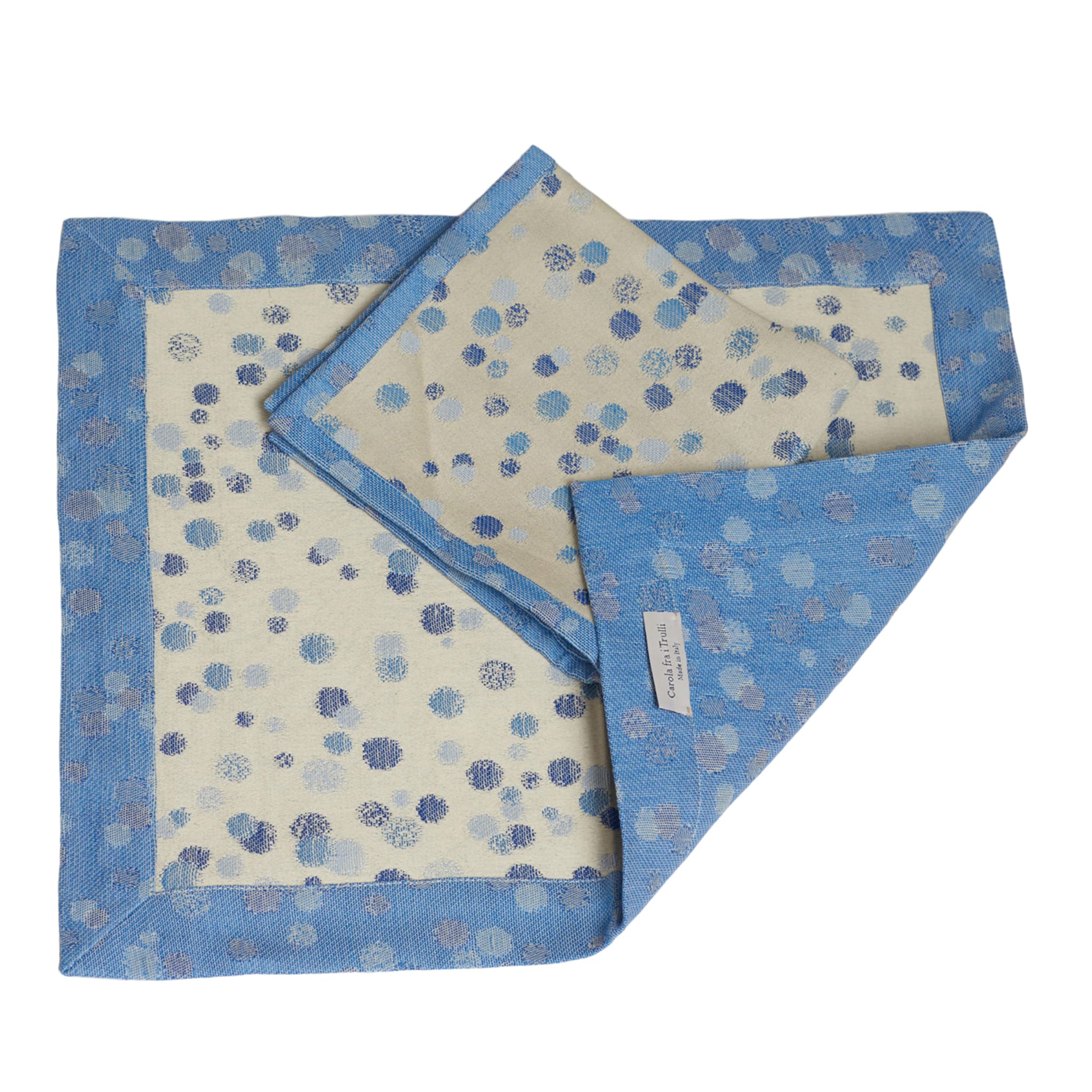 Set de 2 sets de table Celeste et bleu avec serviettes - Vue principale