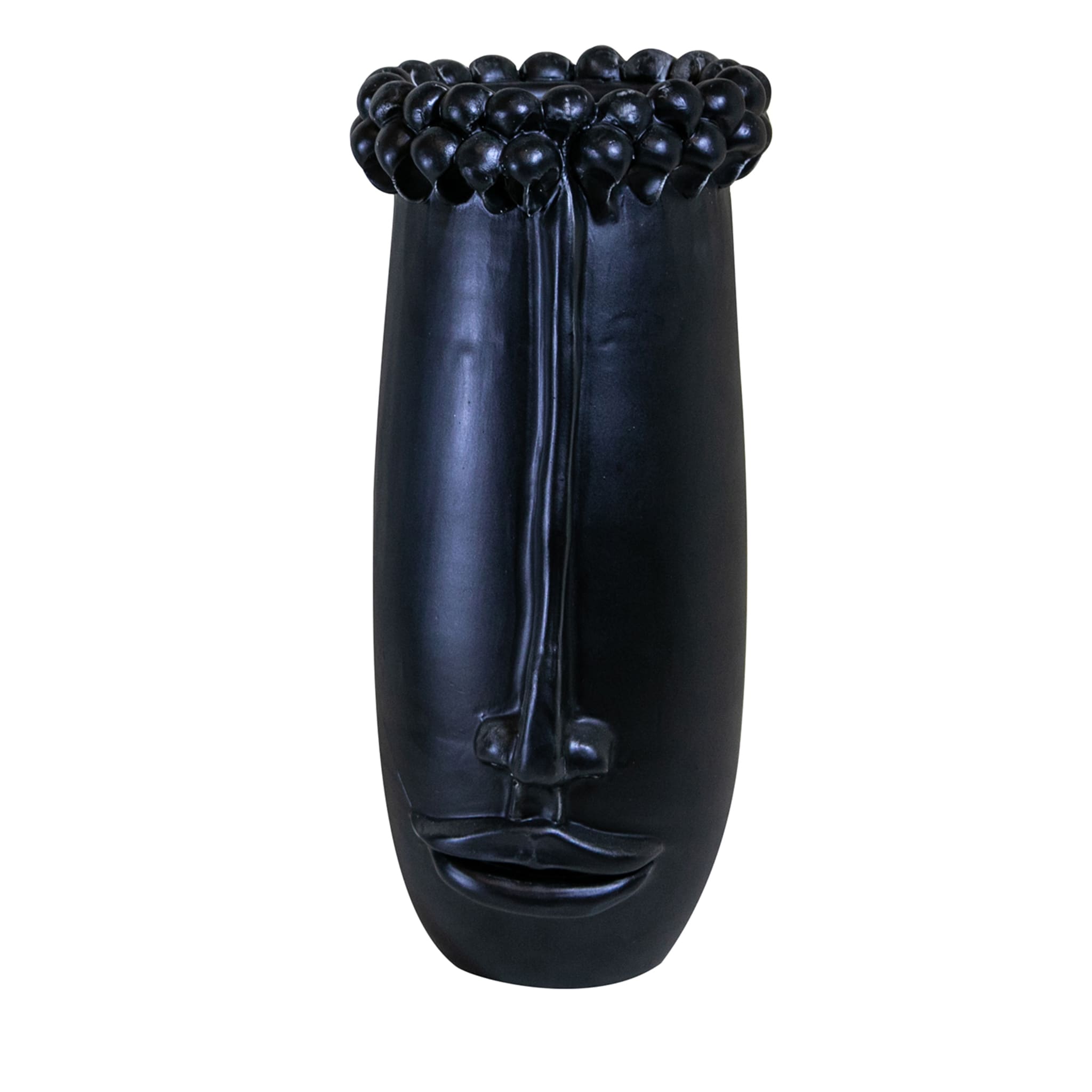 Black Long Head Vase - Main view