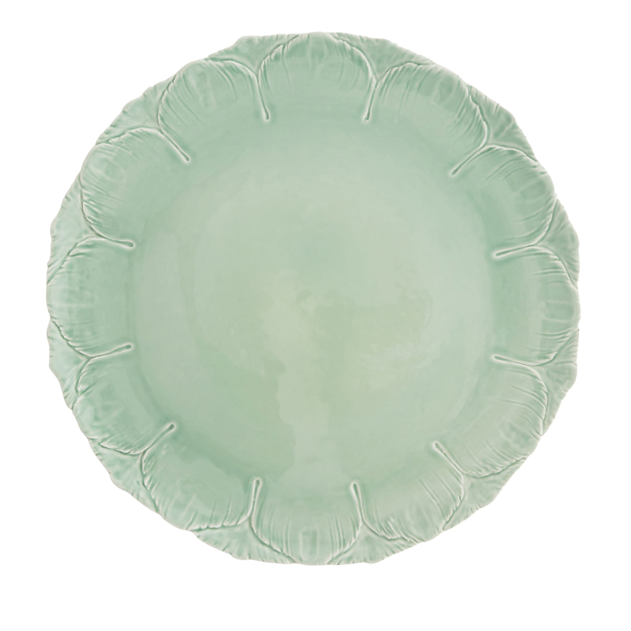 Cherry Blossom Green Charger Plate - Main view