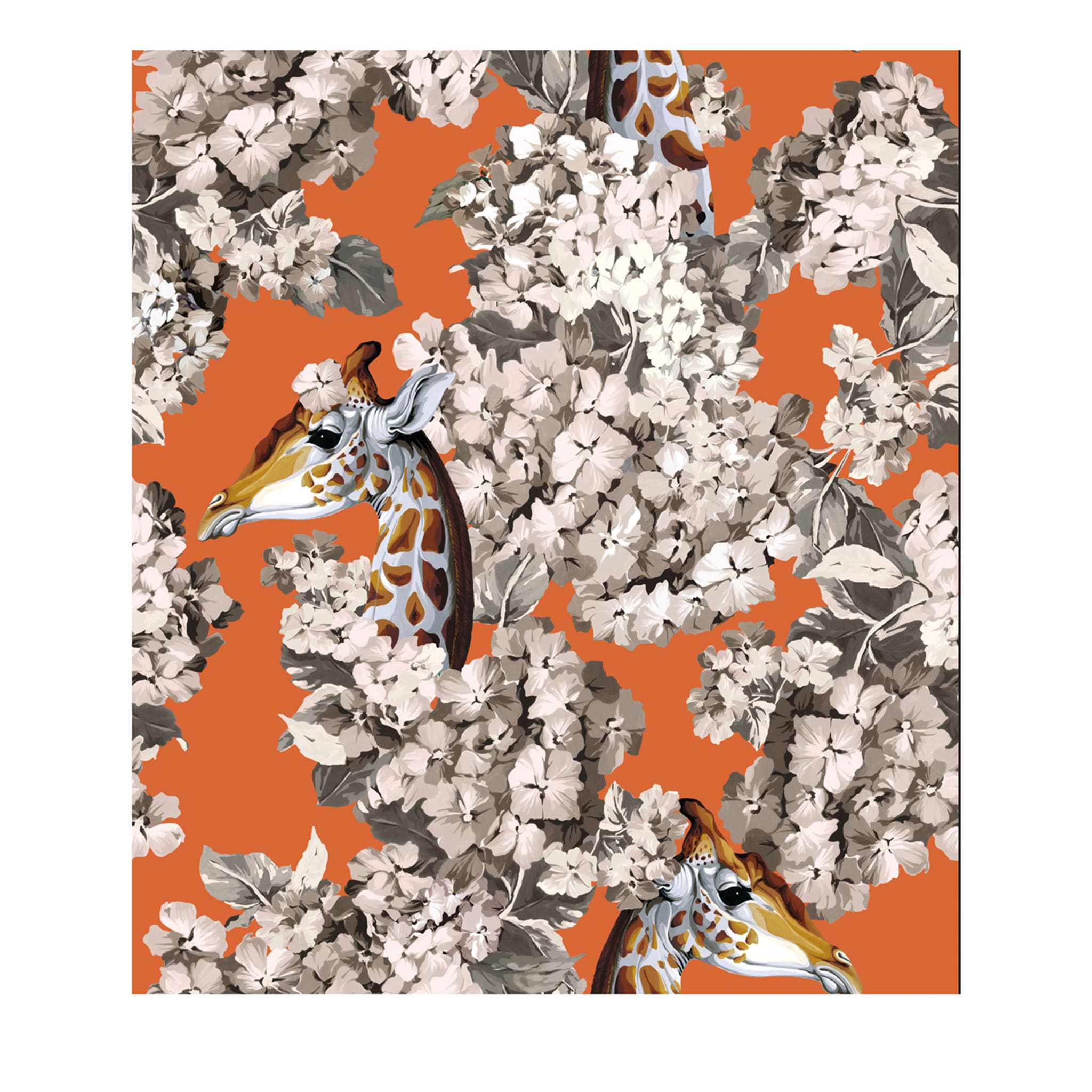 Die Hortense Traum Orange Tapete - Hauptansicht
