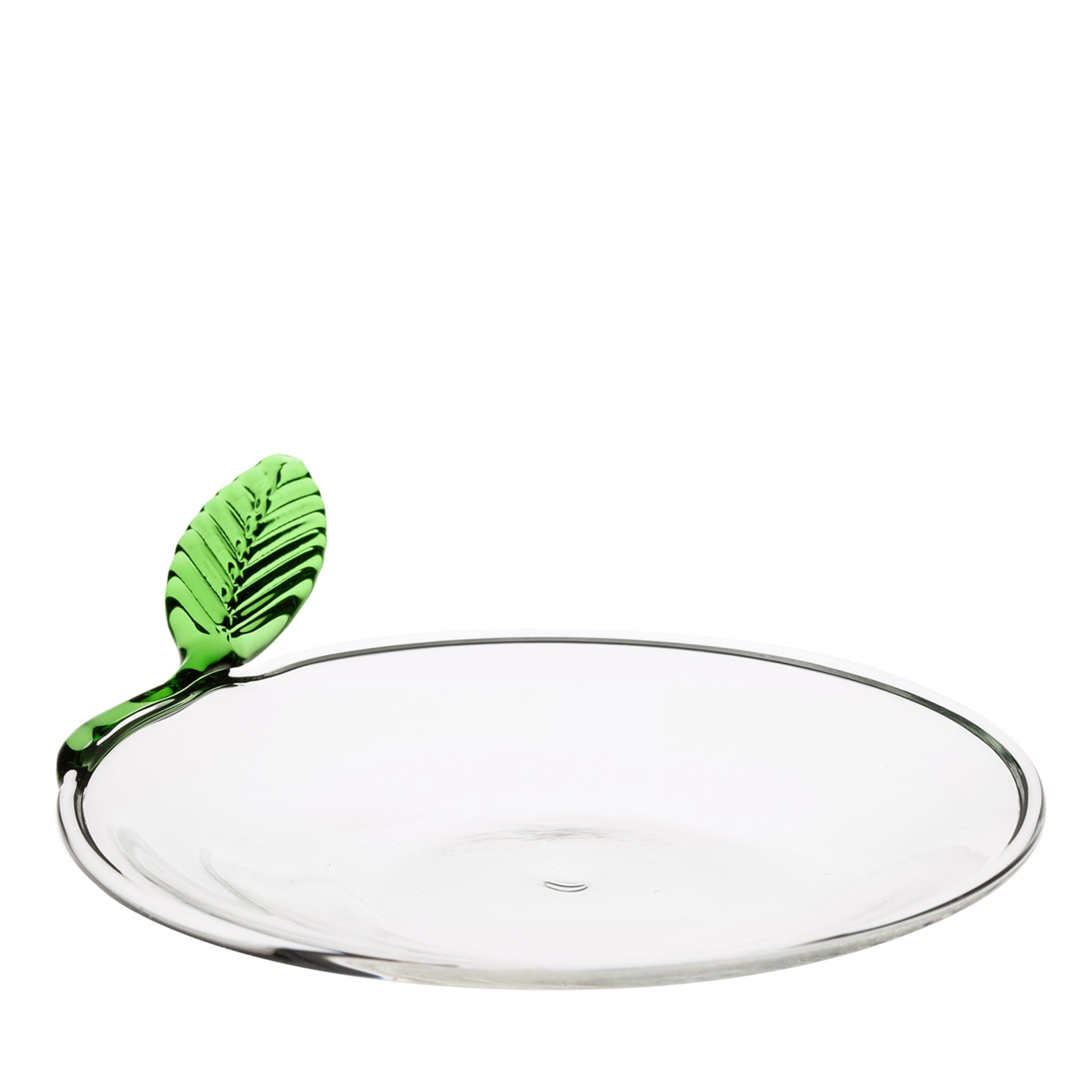 Set of 2 Green Leaf Saucer - Main view