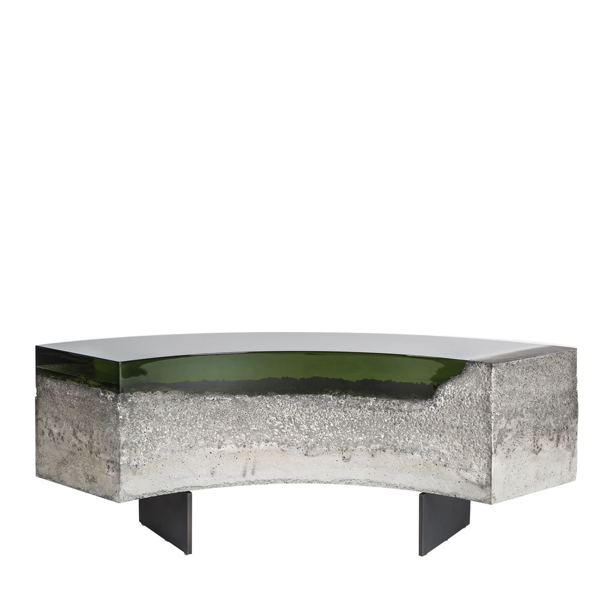 Cala Jade Bench With Resin And Concret Top - Main view