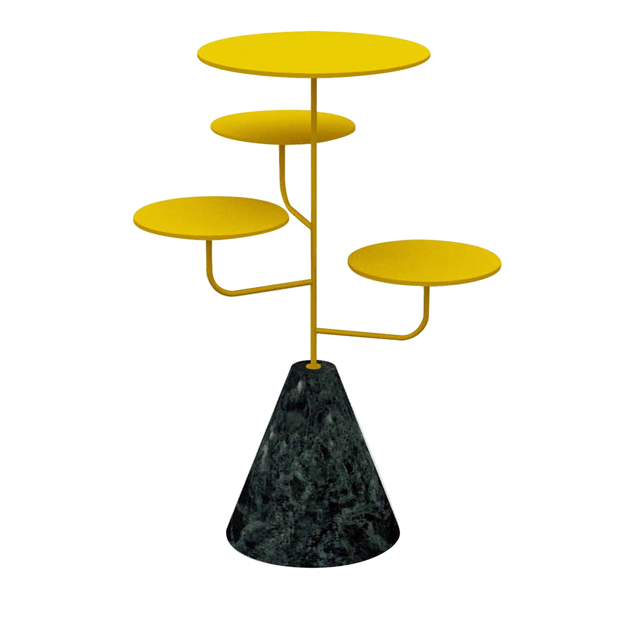 Condiviso 4-Tier Yellow/Green Guatemala Serving Stand - Main view