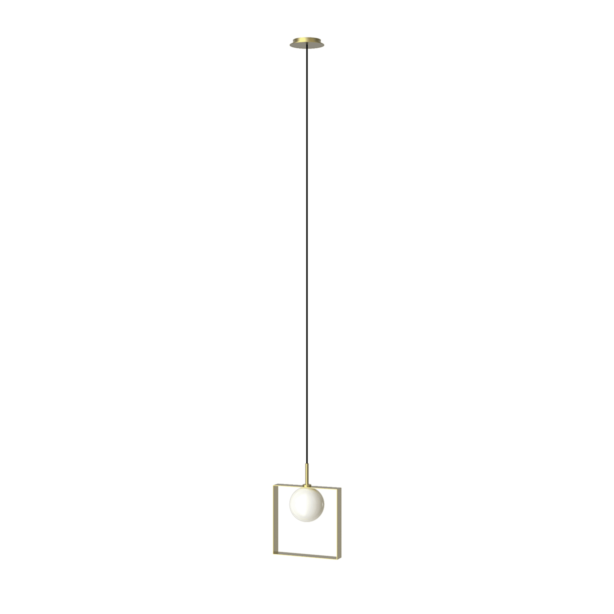Lampe pendante carrée Balza #2 - Vue principale