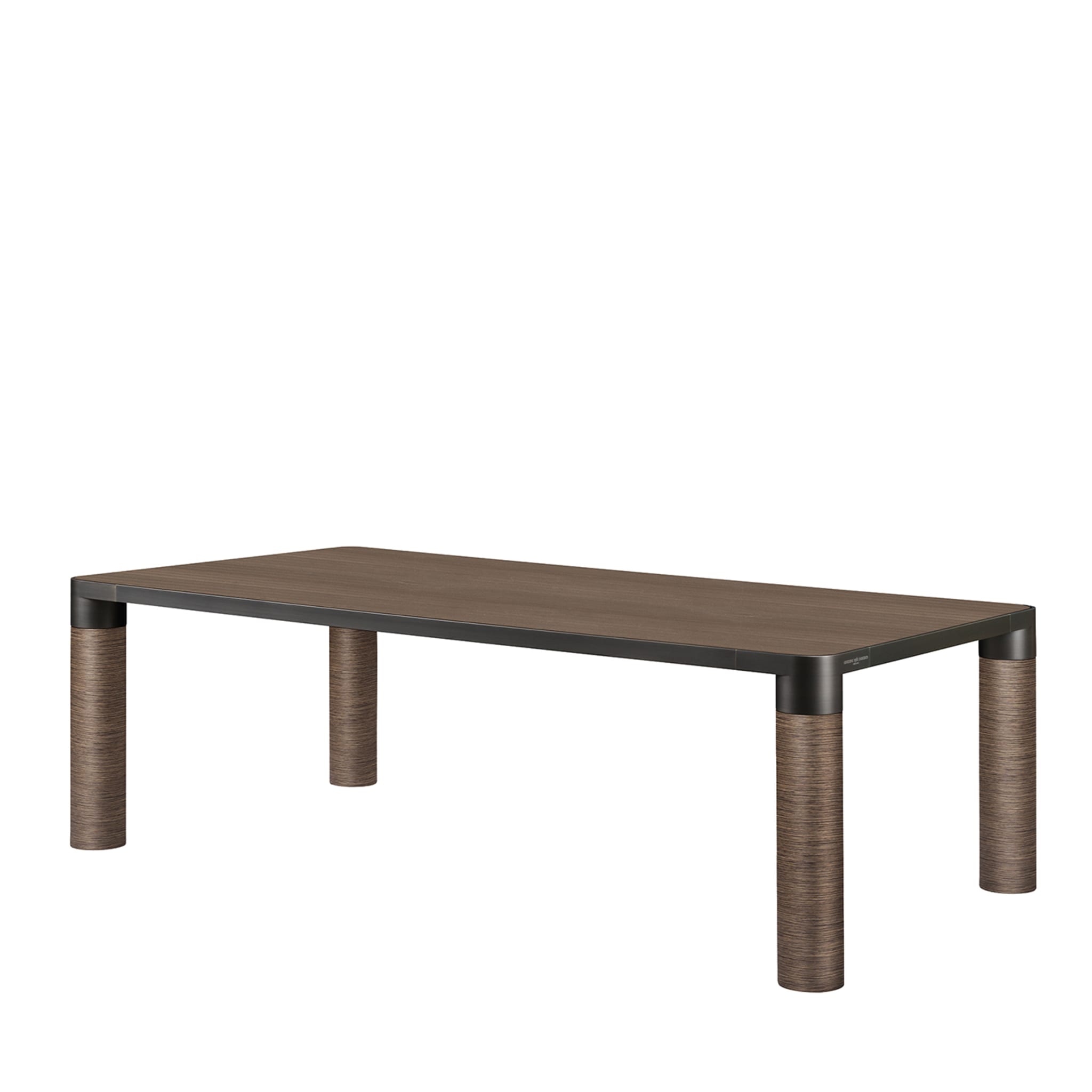 Table de salle à manger rectangulaire en bois brun par Elisa Giovannoni - Vue alternative 1