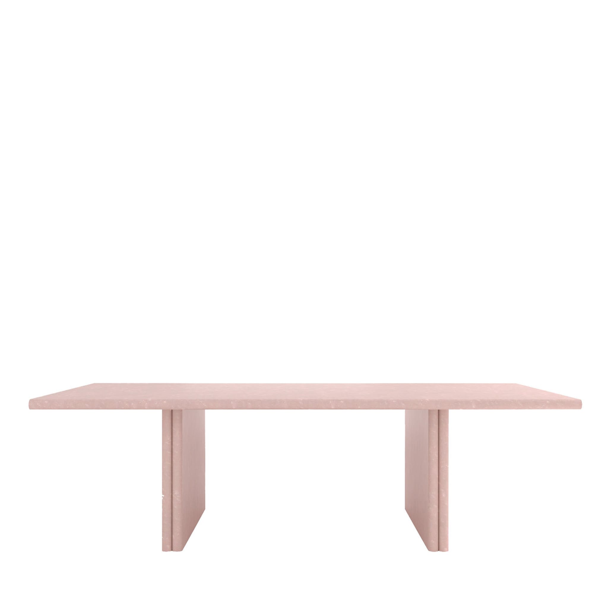 Table de salle à manger Jacques Pastel Pink In Bird's Eye Maple - Vue principale