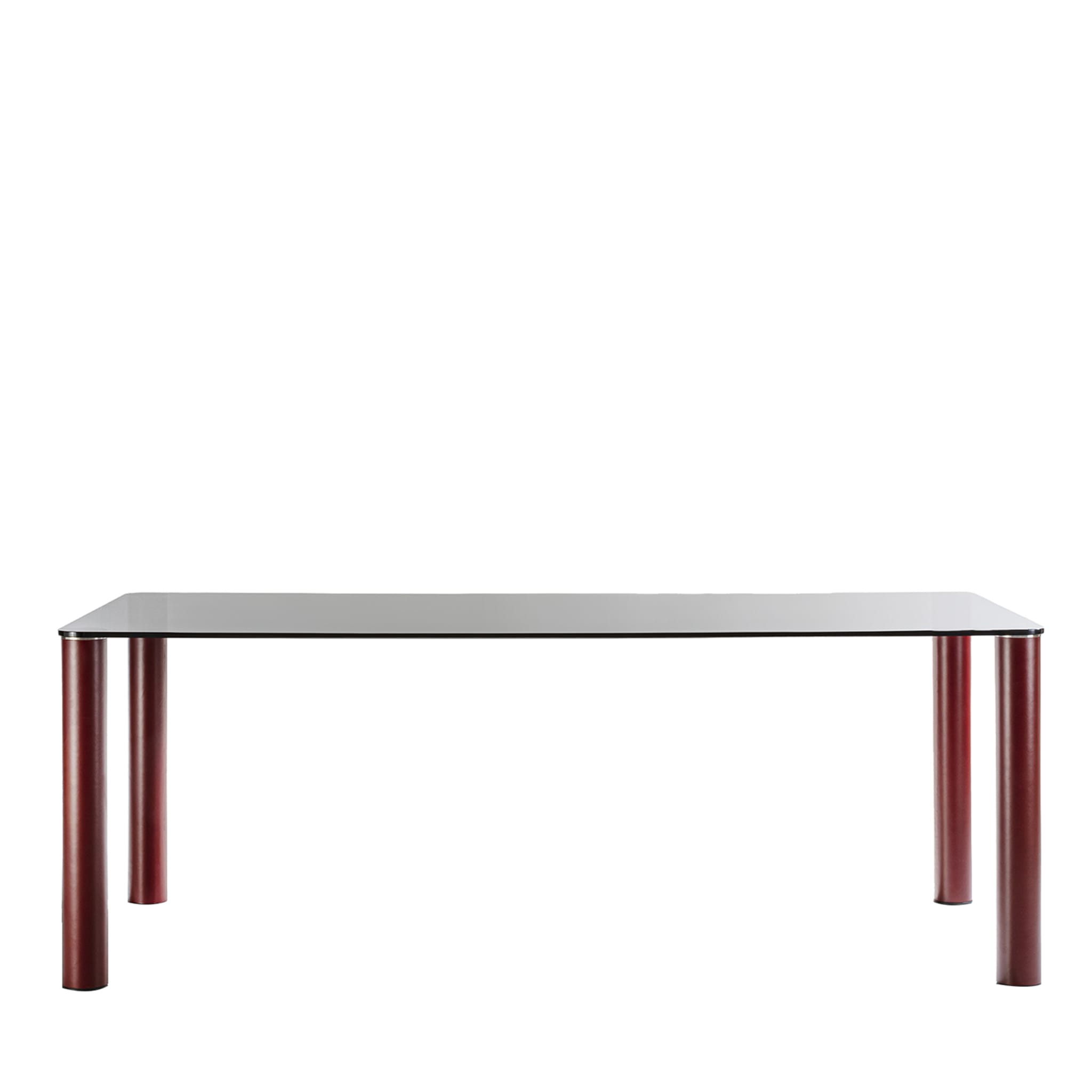 Fagus Smoked Burgundy Dining Table - Main view