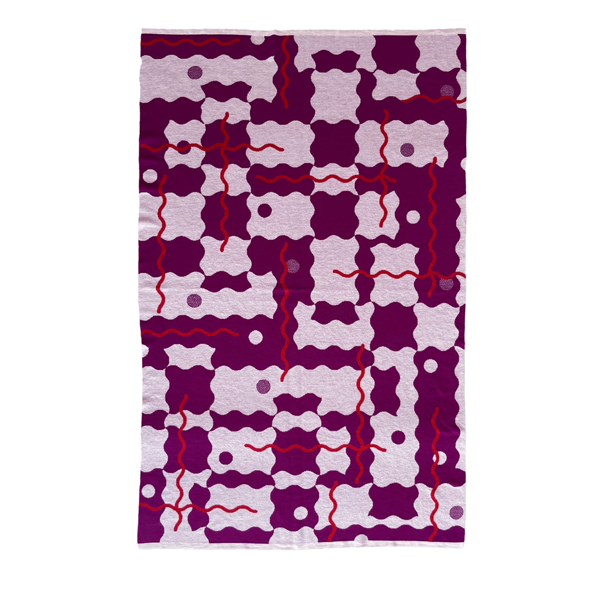 Trip 4 Mehrfarbige Decke/Wandteppich von Serena Confalonieri - Hauptansicht