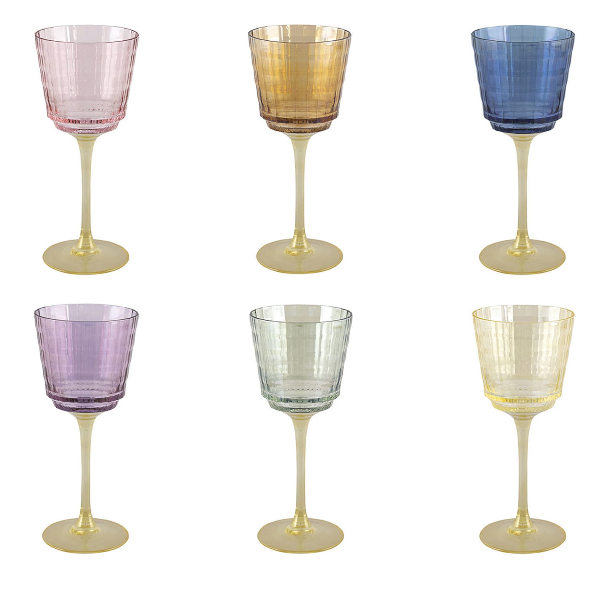 Set di 6 bicchieri da acqua Tokyo Matt Multicolor - Vista principale