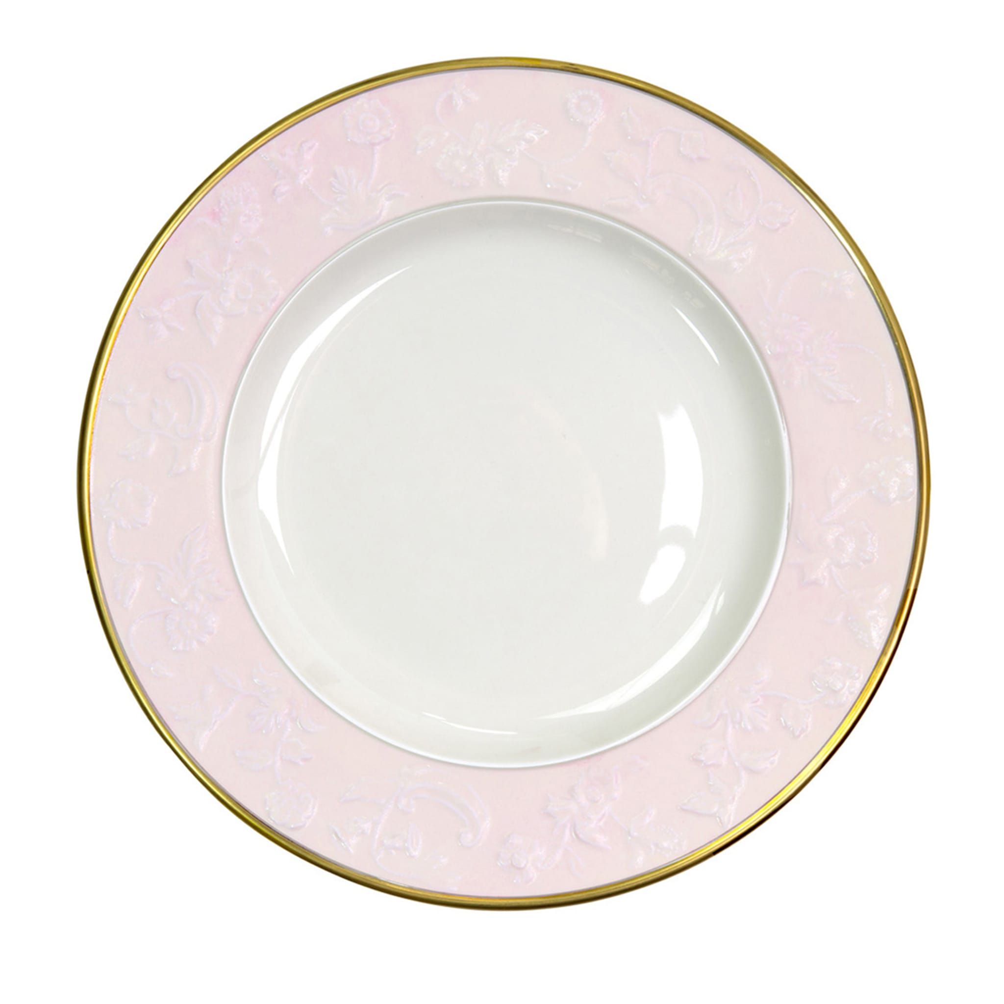 TAORMINA DINNER PLATE - PINK AND GOLD - Main view