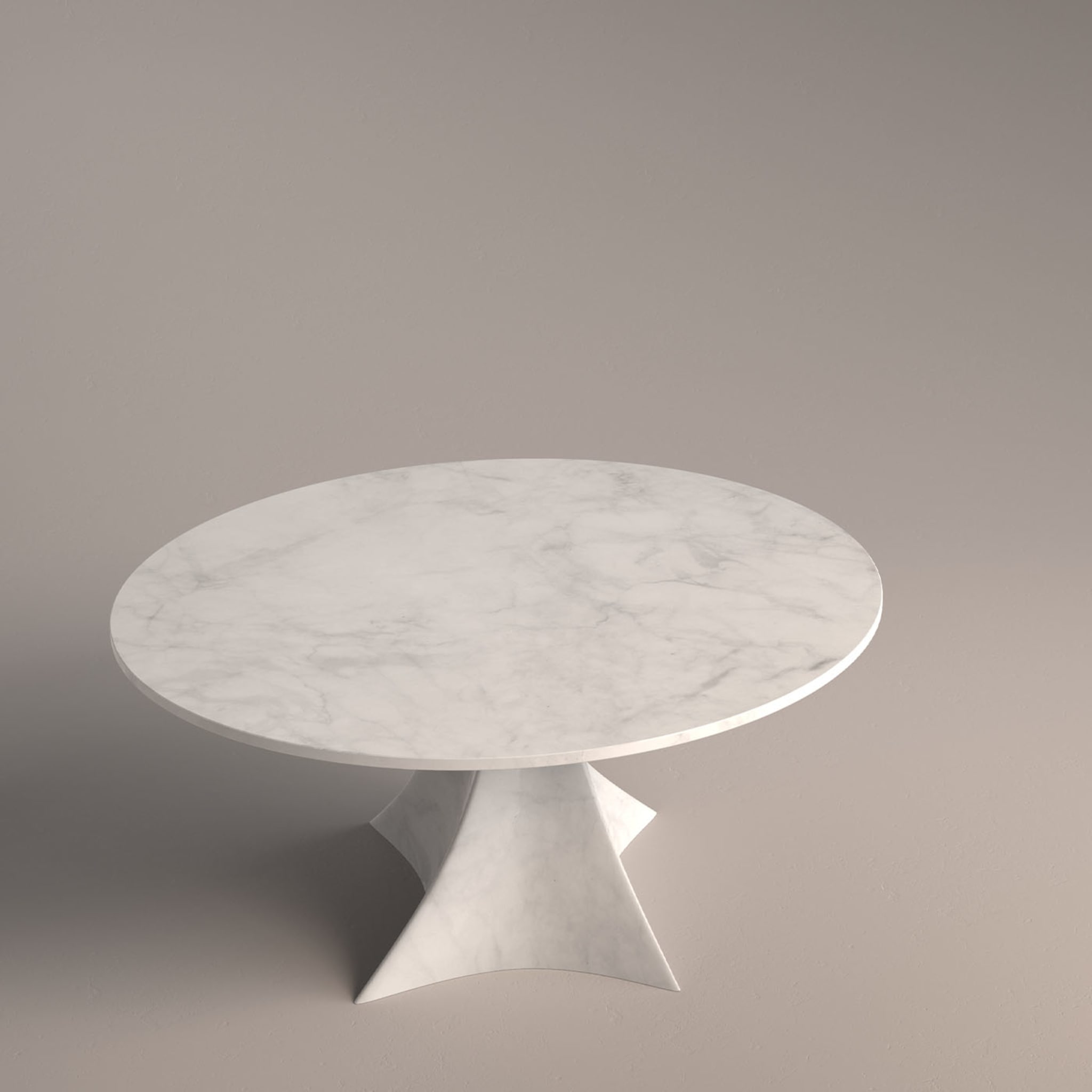 Bianca Round White Carrara Table - Alternative view 3