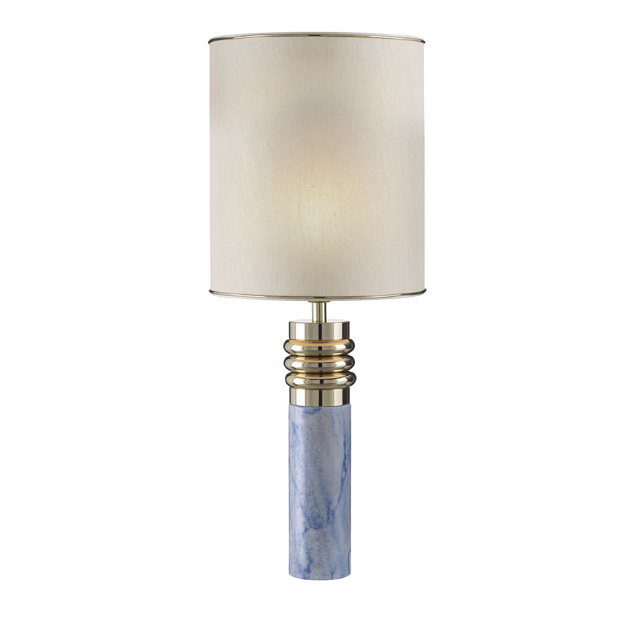 Lampada da tavolo in marmo blu Azul Macauba - Vista principale