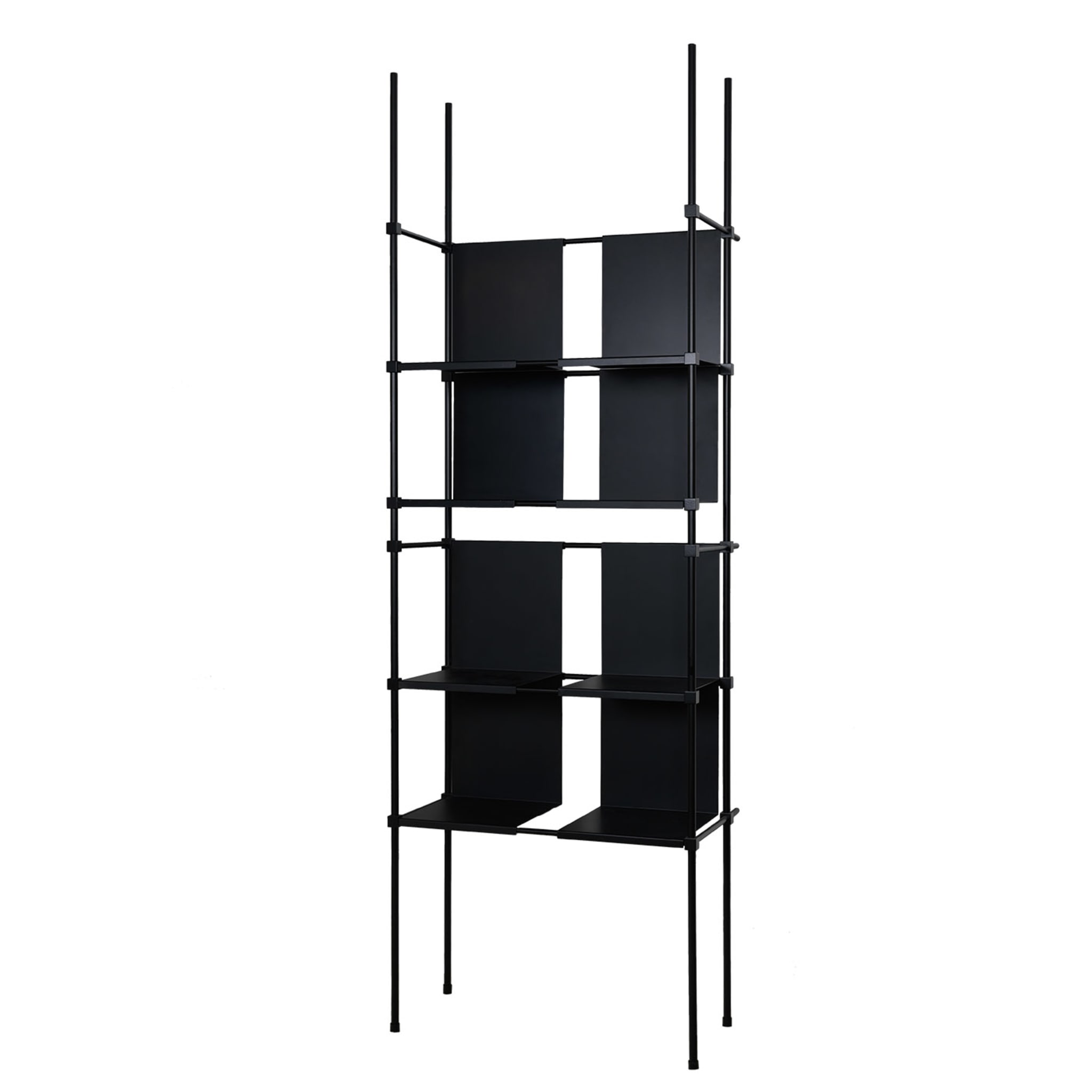 Ludo Modular Black Bookcase by Filippo Montaina - Alternative view 3