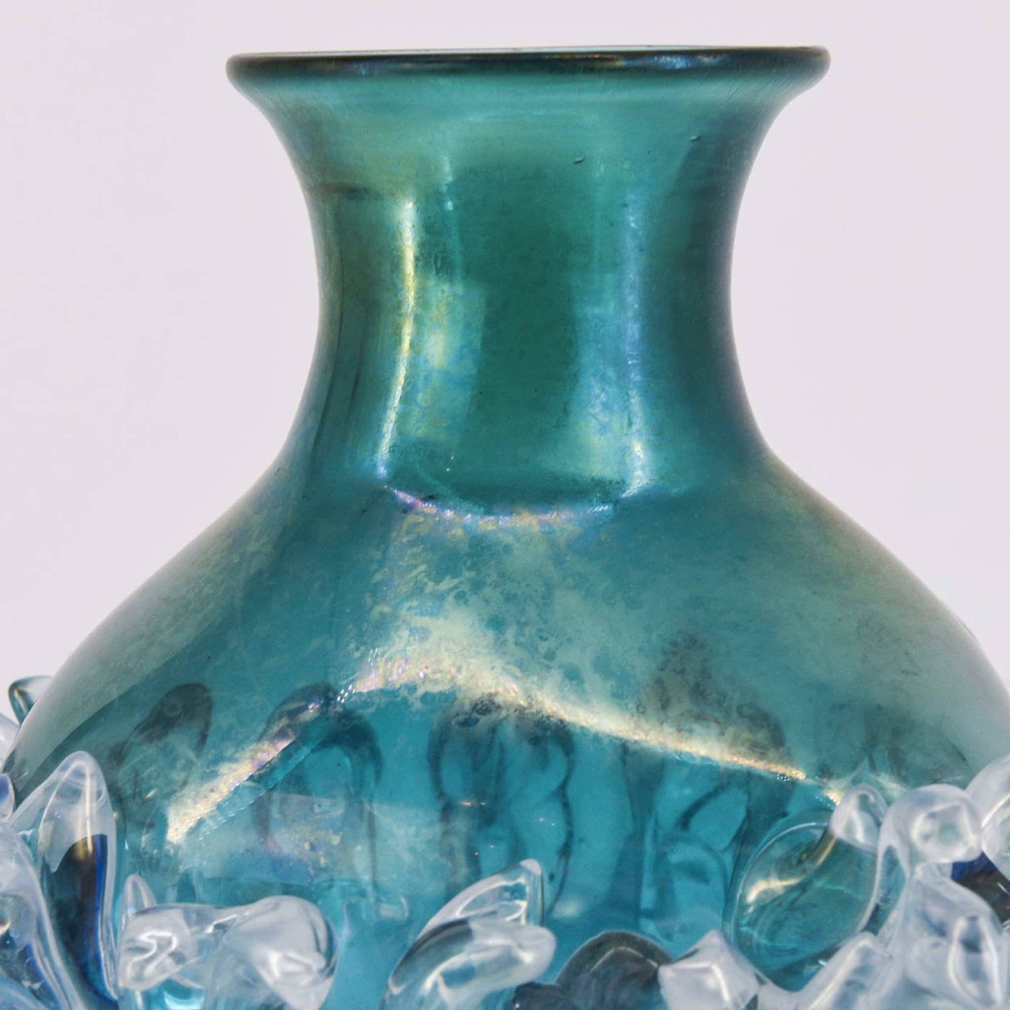 Plume Blue & Transparent Vase - Alternative view 3