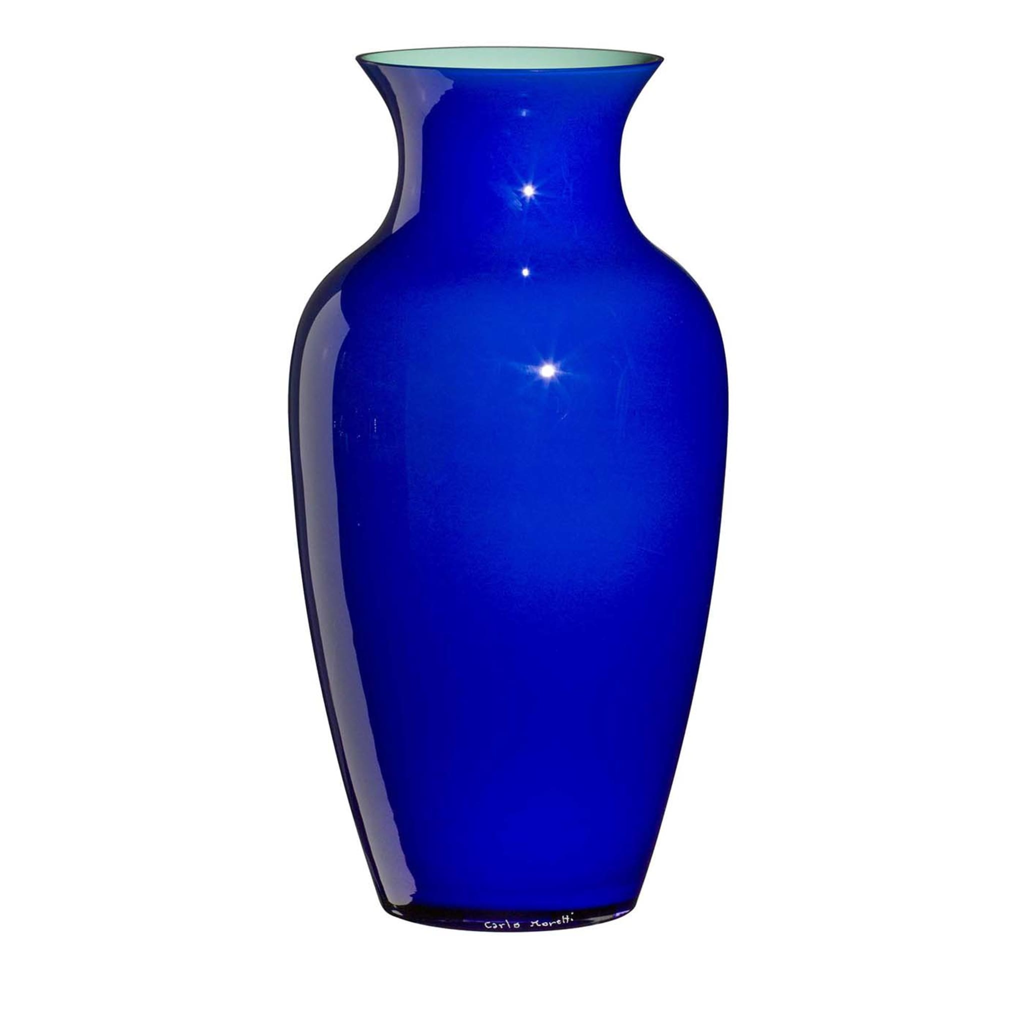 Blau-weiße Vase I Cinesi von Carlo Moretti - Hauptansicht