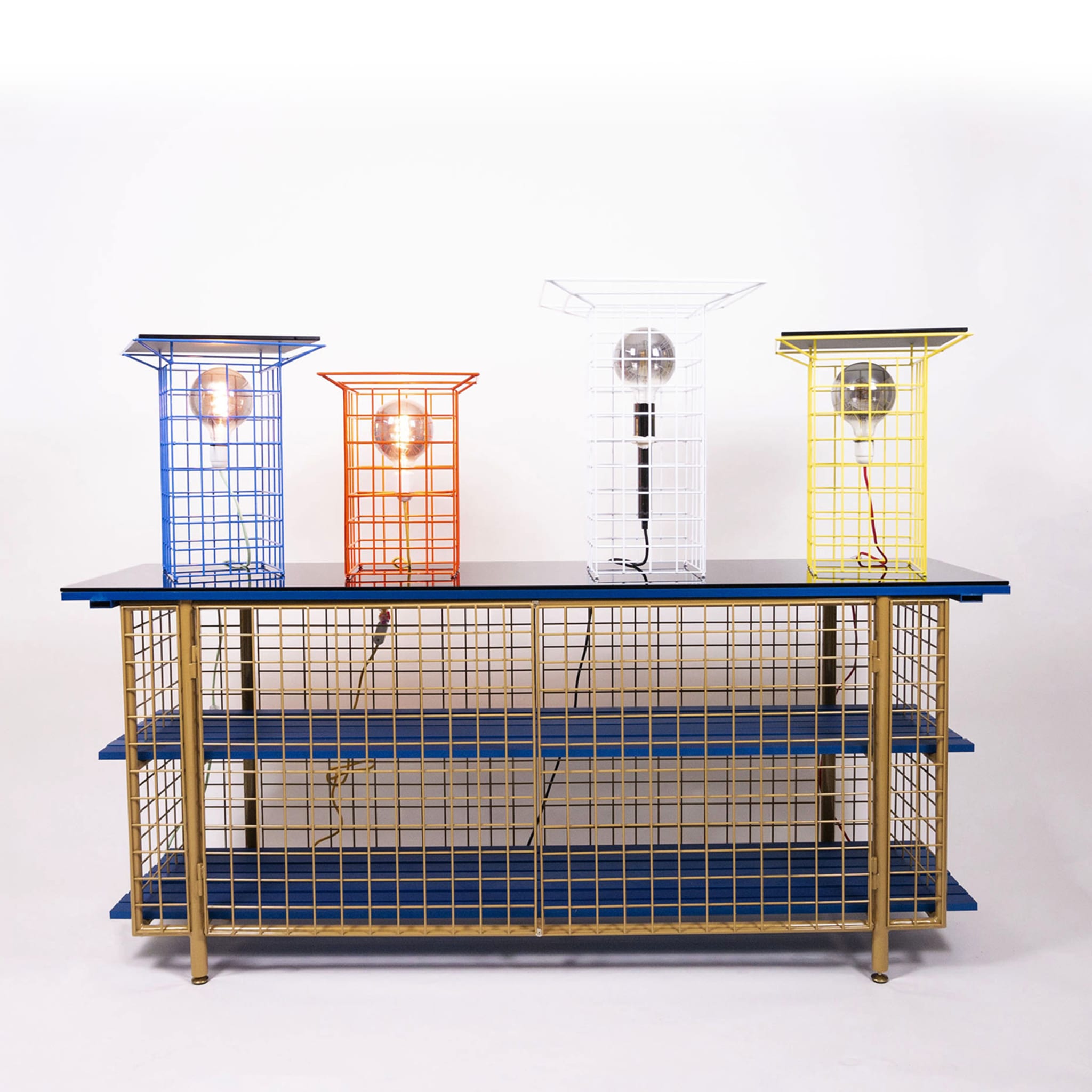 Krid Blue Table &amp; Lamp Combo By Clémence Seilles - Vue alternative 3