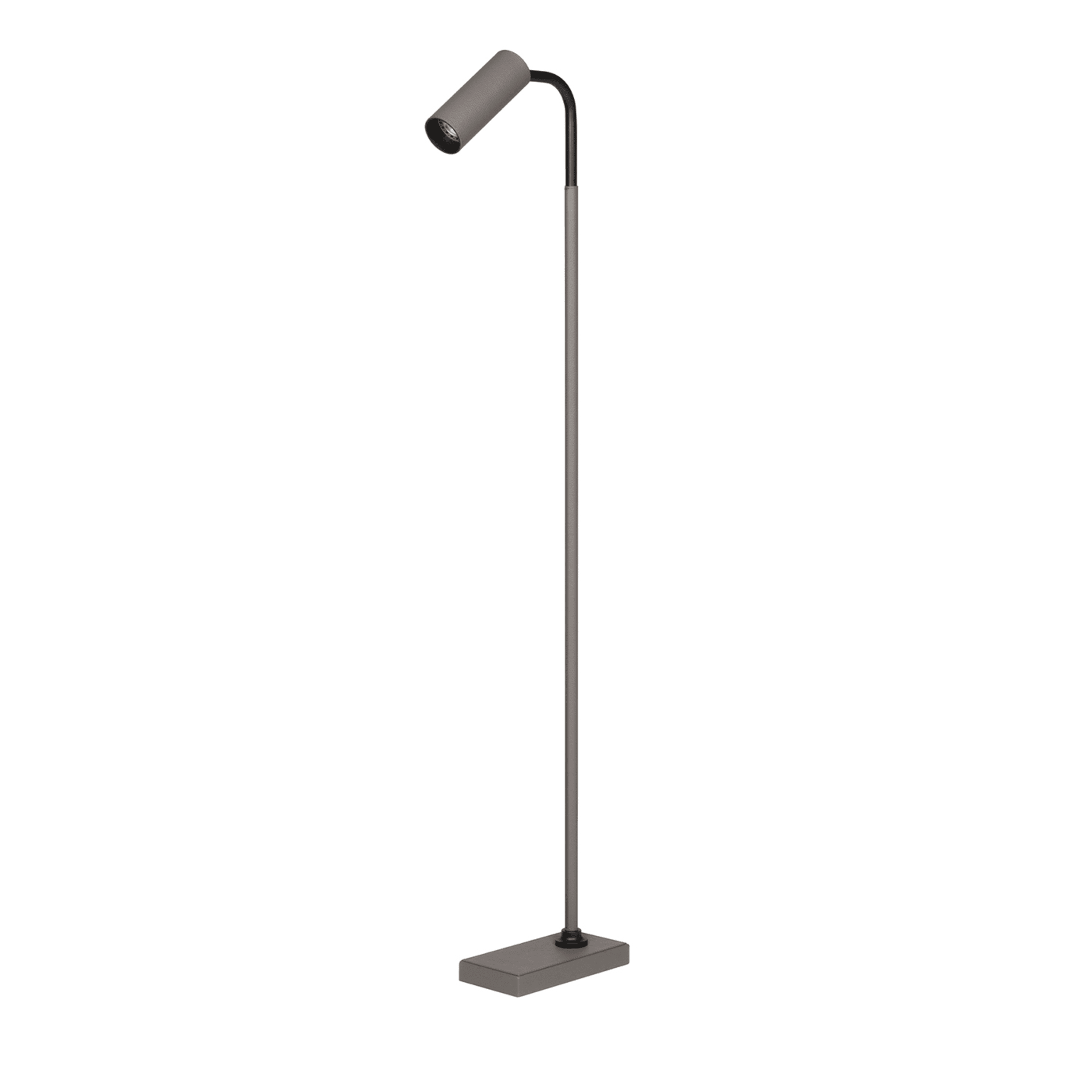 Marquesse Gray Leather Floor Lamp - Main view