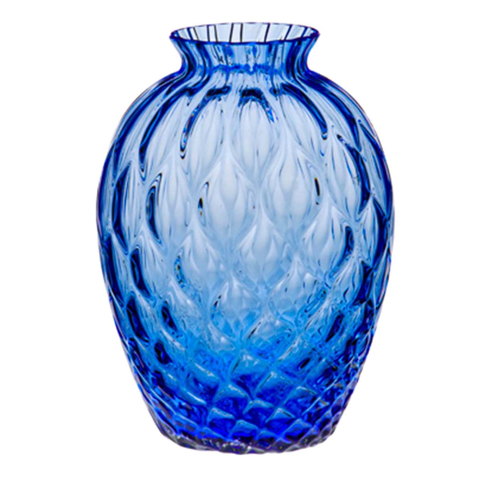 Polaris Small Balloton Blue Vase by Carlo Moretti - Main view