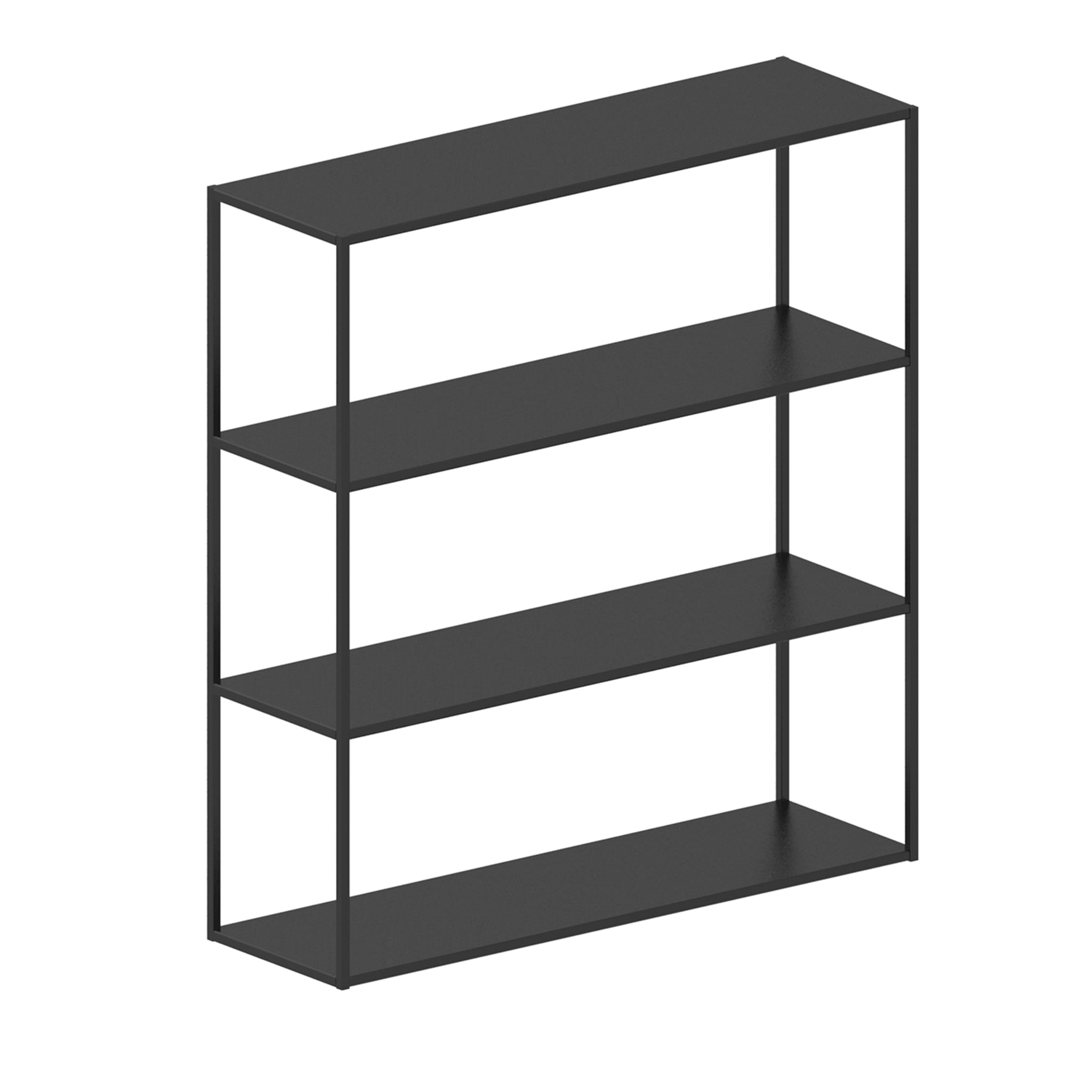 Easy Irony 4-Shelf Black Bookcase by Maurizio Peregalli - Main view
