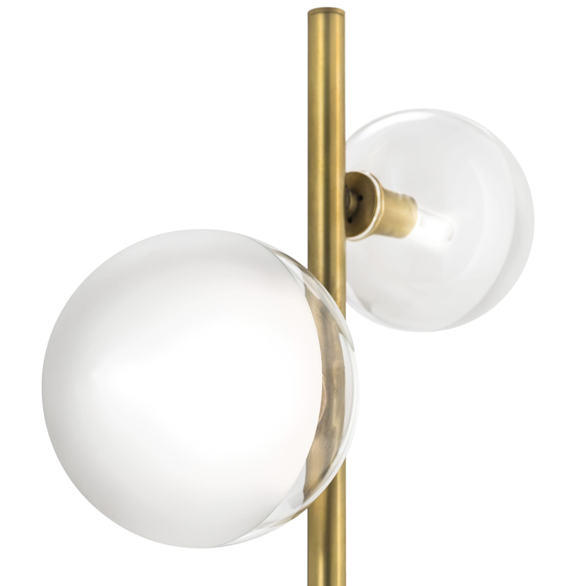 Molecola Natural Brass Two-Lights Pendant Lamp - Alternative view 1