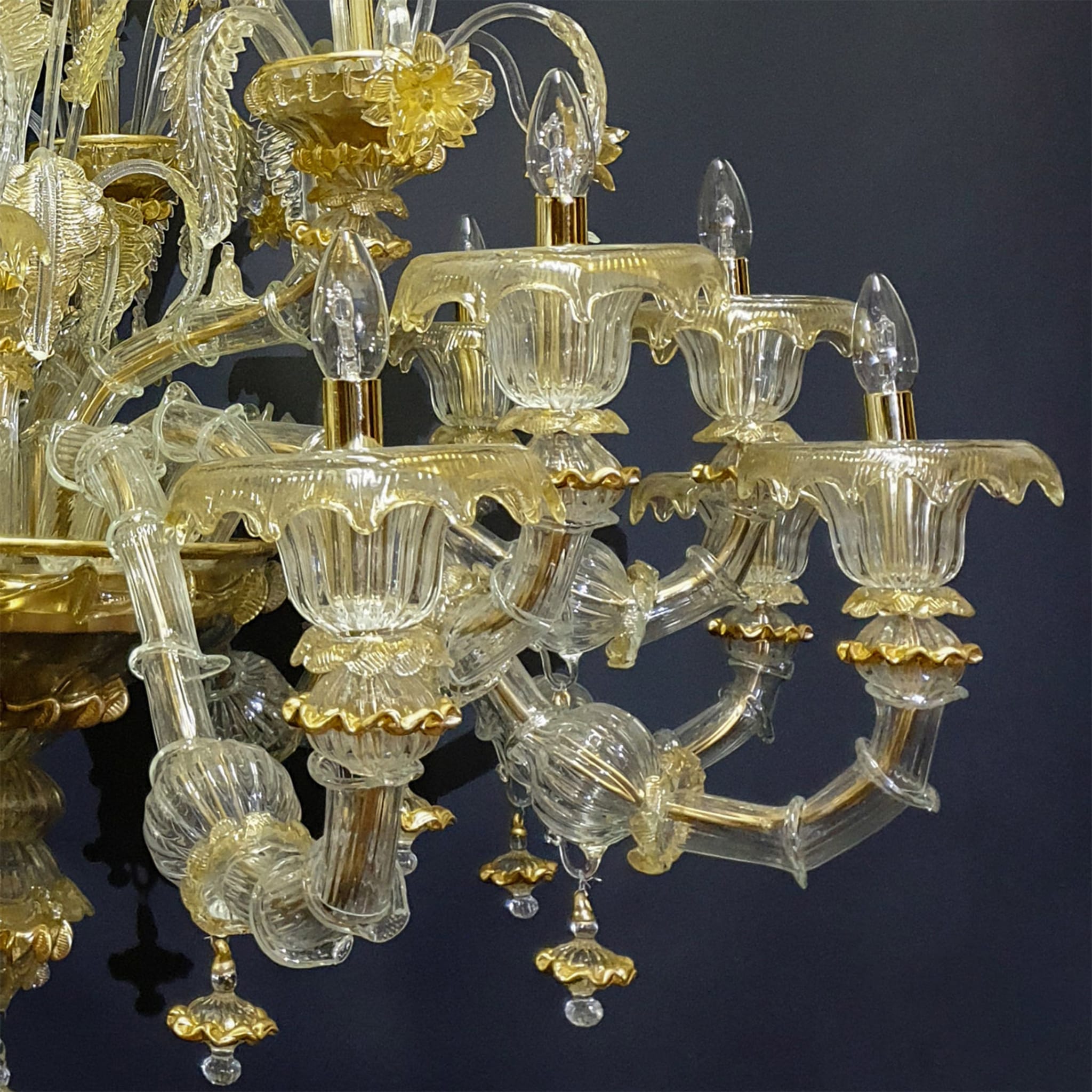 Rezzonico-style Gold and Crystal Chandelier #3 - Alternative view 3