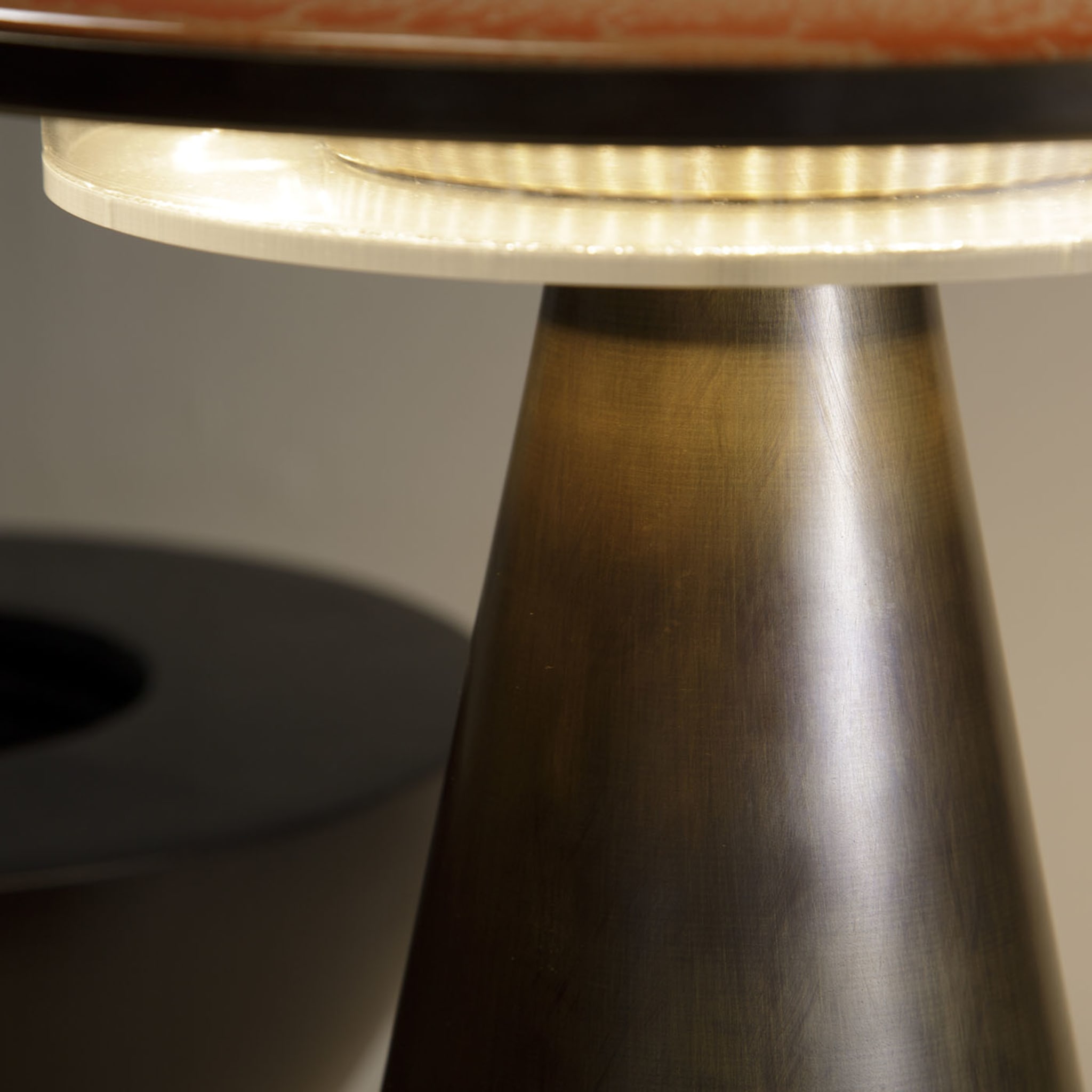 CL2118 Orange & Burnished Table Lamp - Alternative view 3