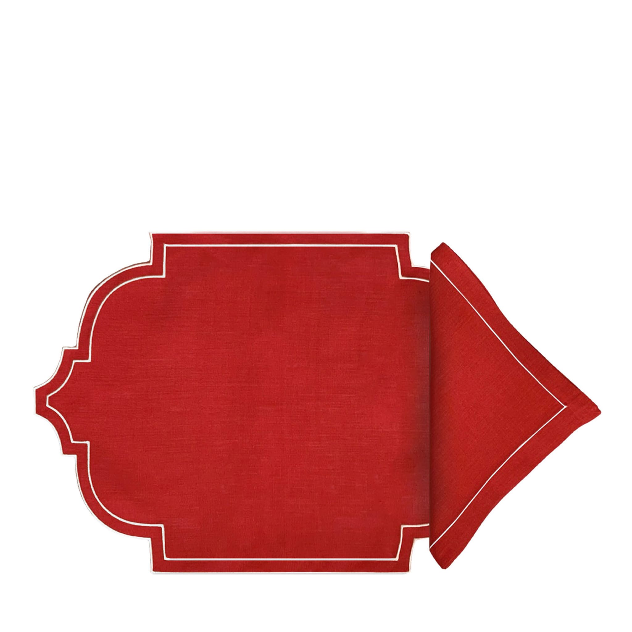 Ancient Linen Coral Placesetting - Main view