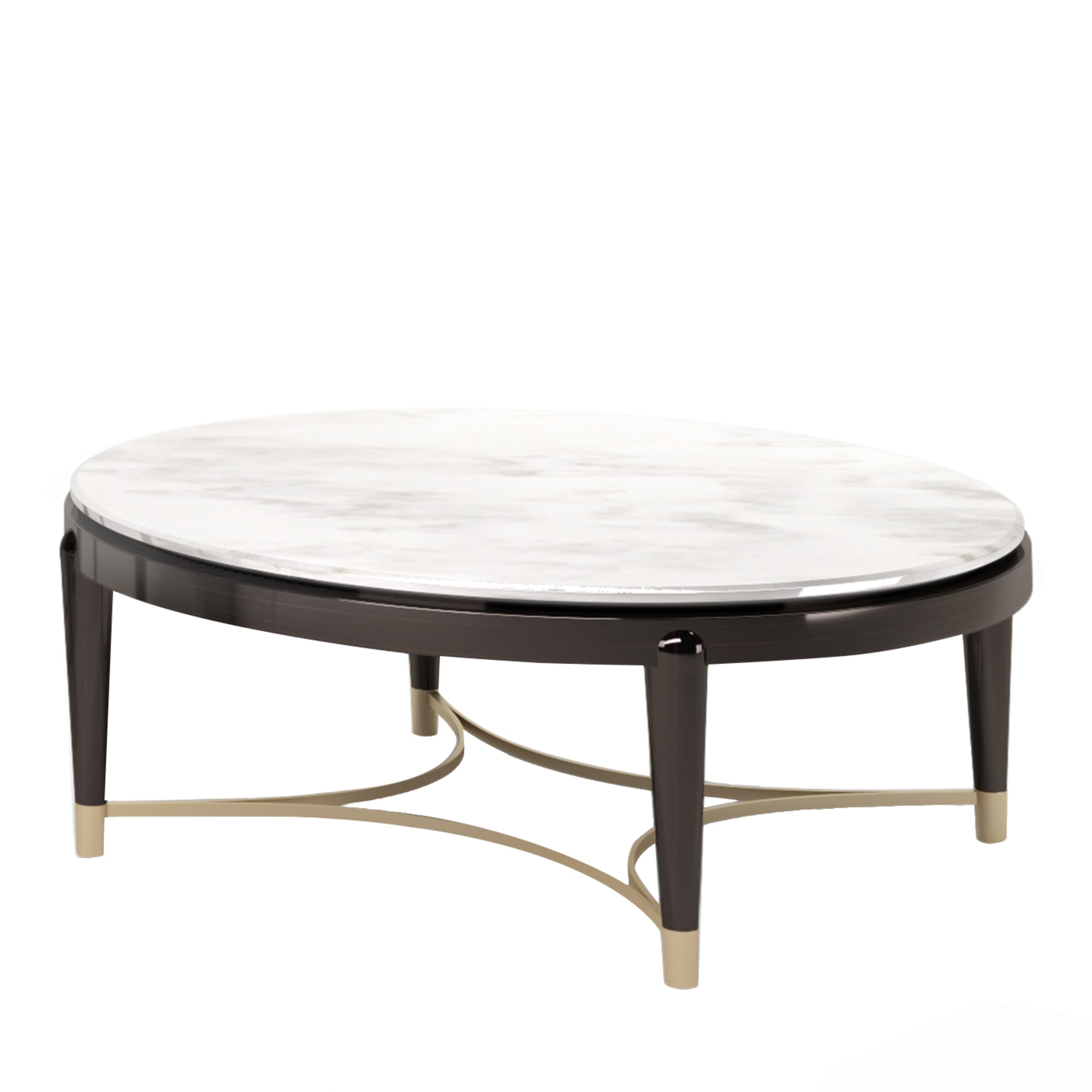 Oscar Marble Top Low Coffee Table - Main view