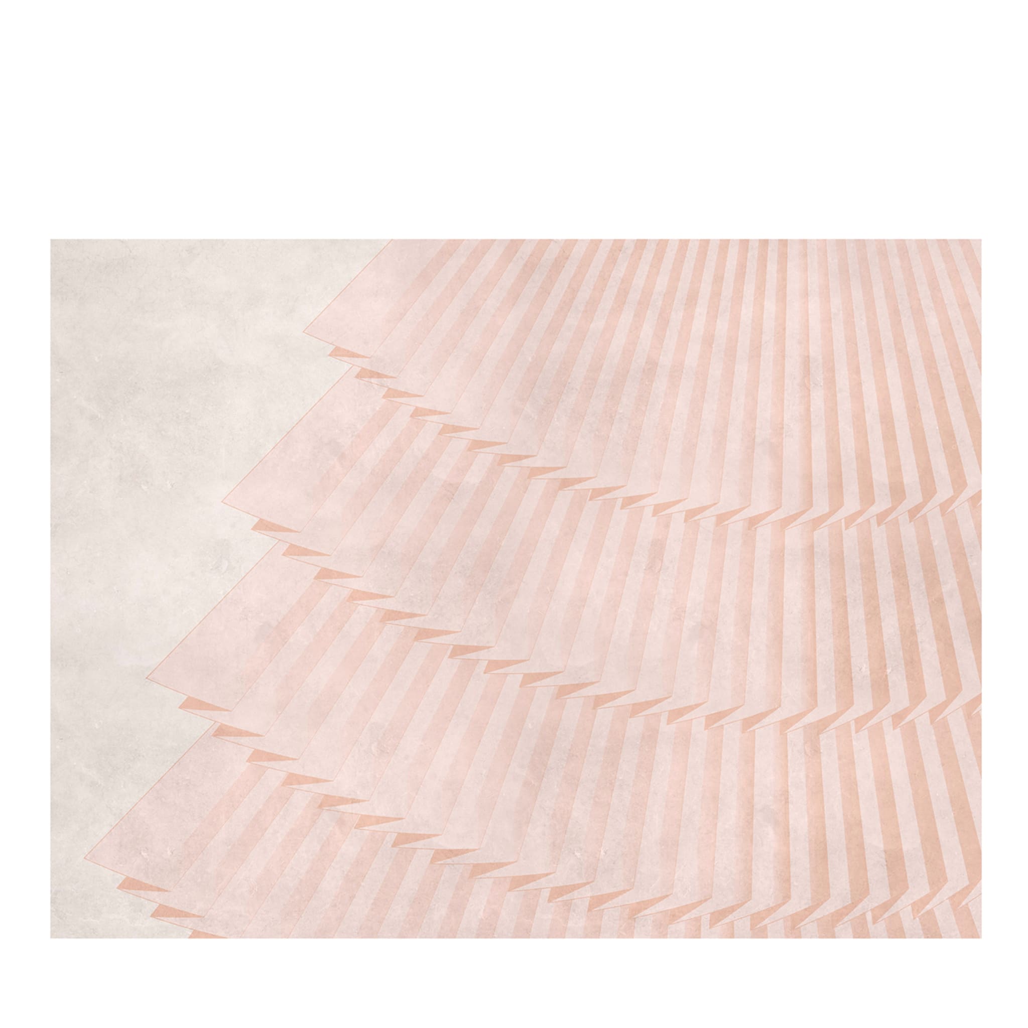 Papel pintado plisado vertical Abanico rosa - Vista principal